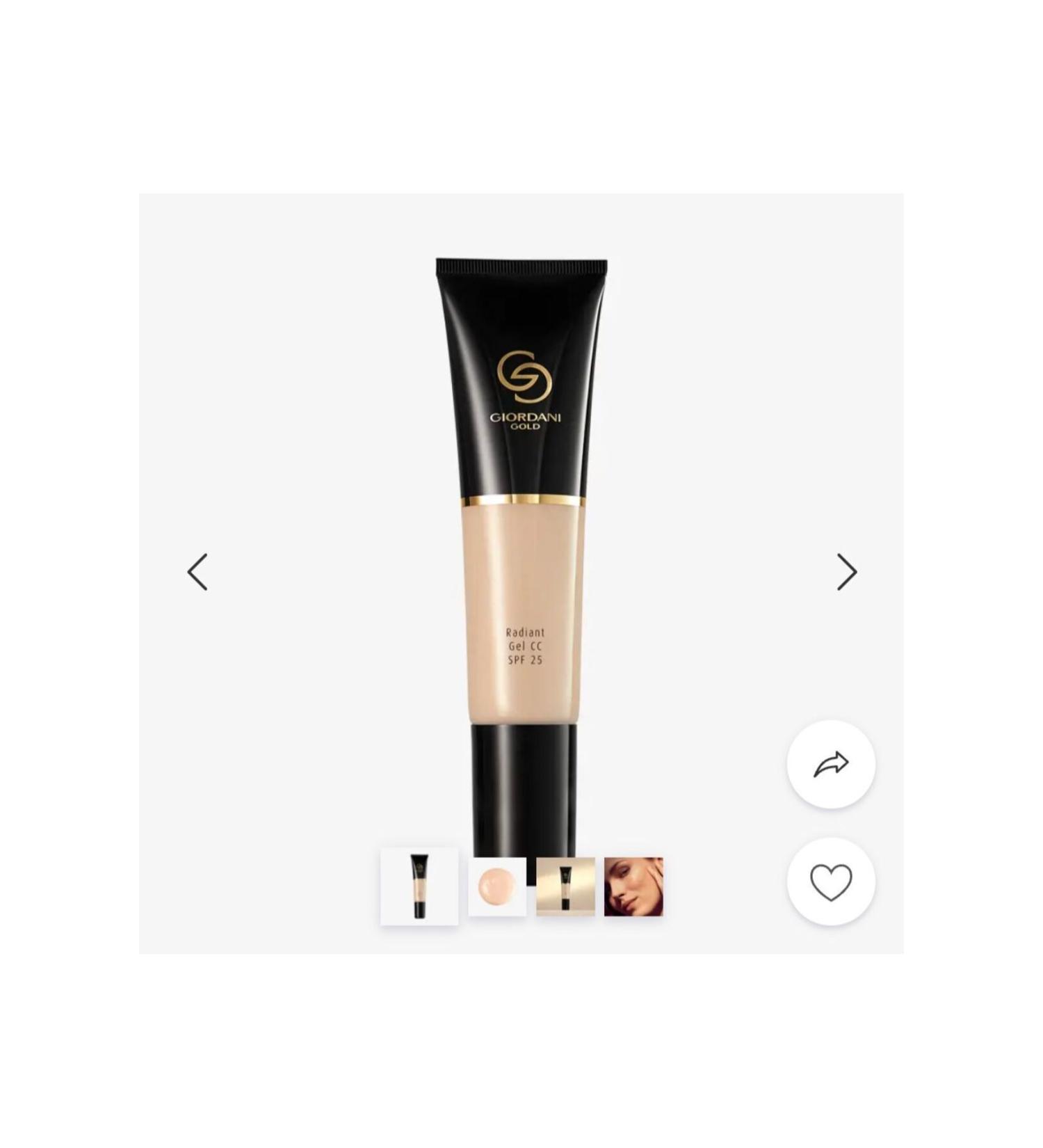 Oriflame Radiant Gel CC Cream 25 Spf Tan - Buy Online on GoSupps.com