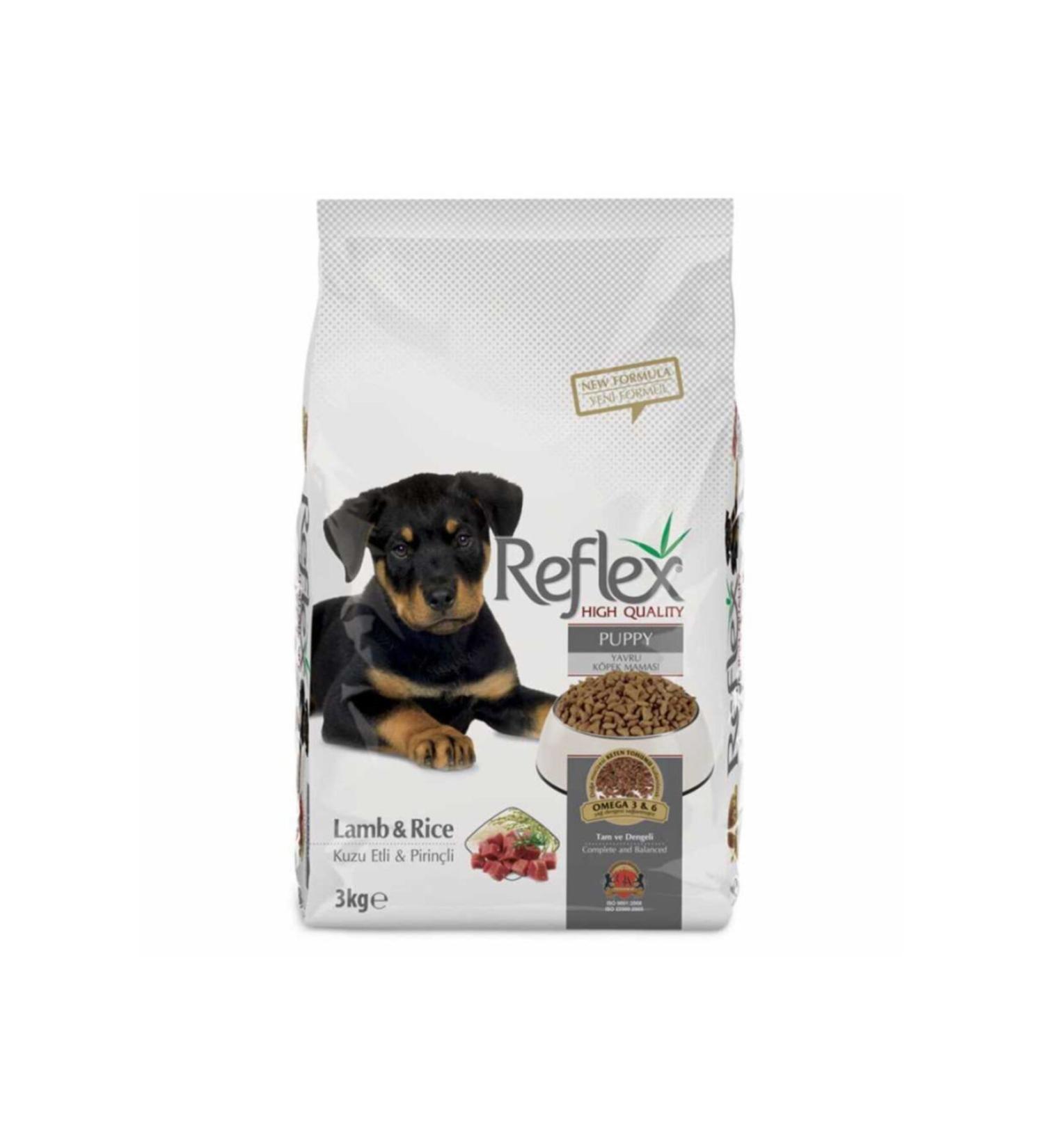 Reflex Puppy Lamb Meat Rice Puppy Food 3kg