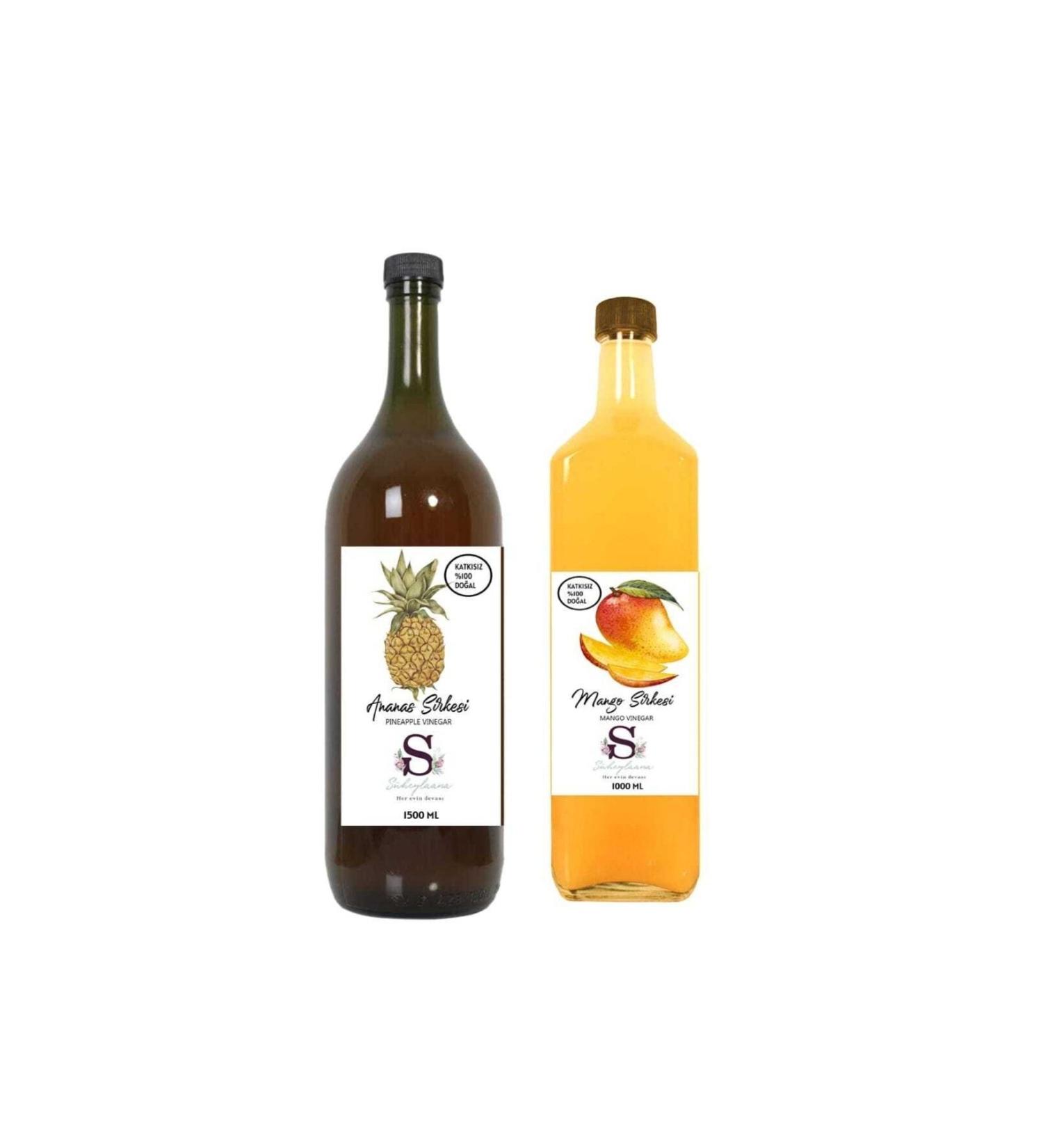 Suheylaana Natural Pineapple Vinegar 1500 ml and Mango Vinegar 1000 ml