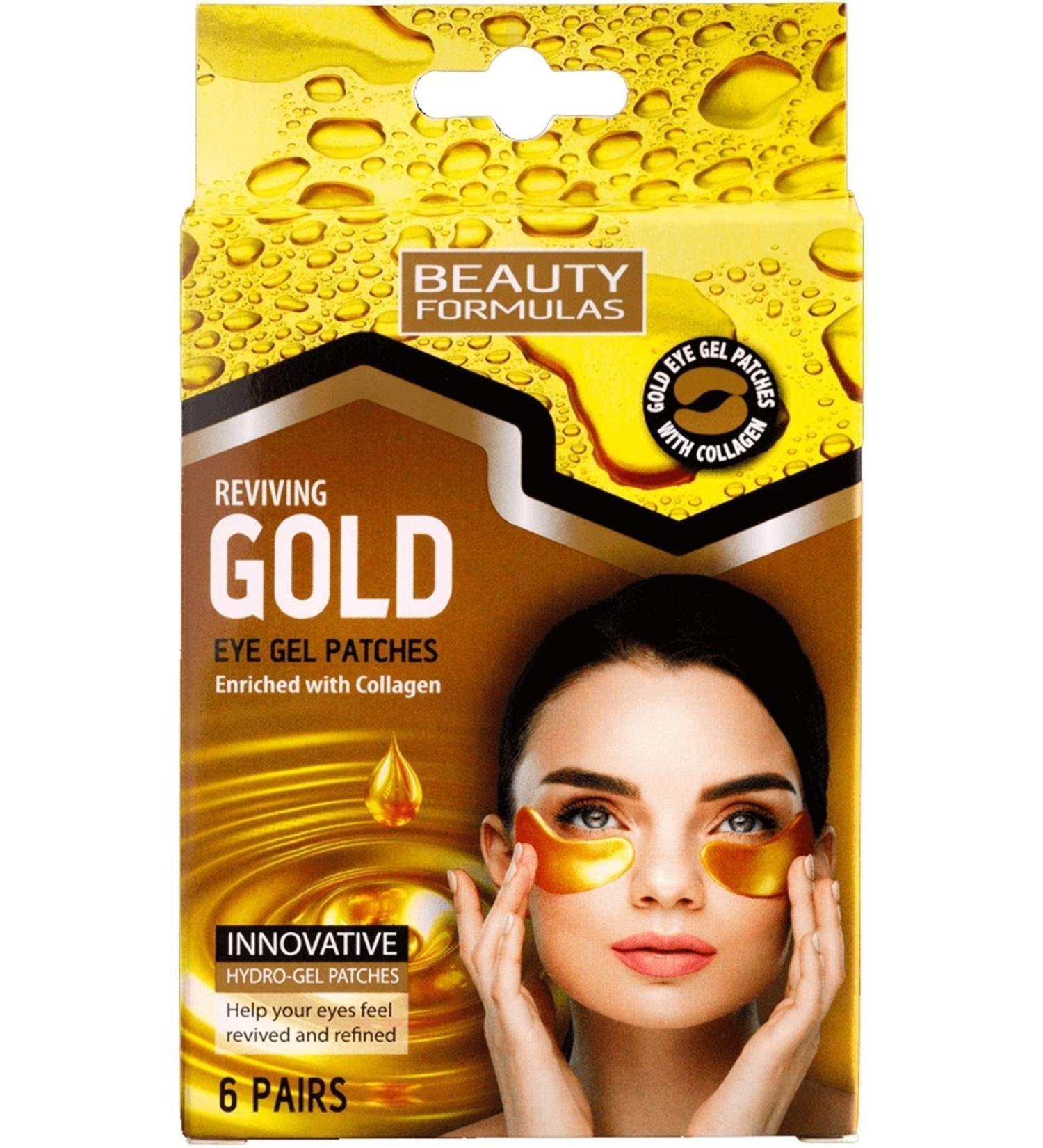 BEAUTY FORMULAS Beauty Gold Eye Mask 6 Pieces prevents dark circles