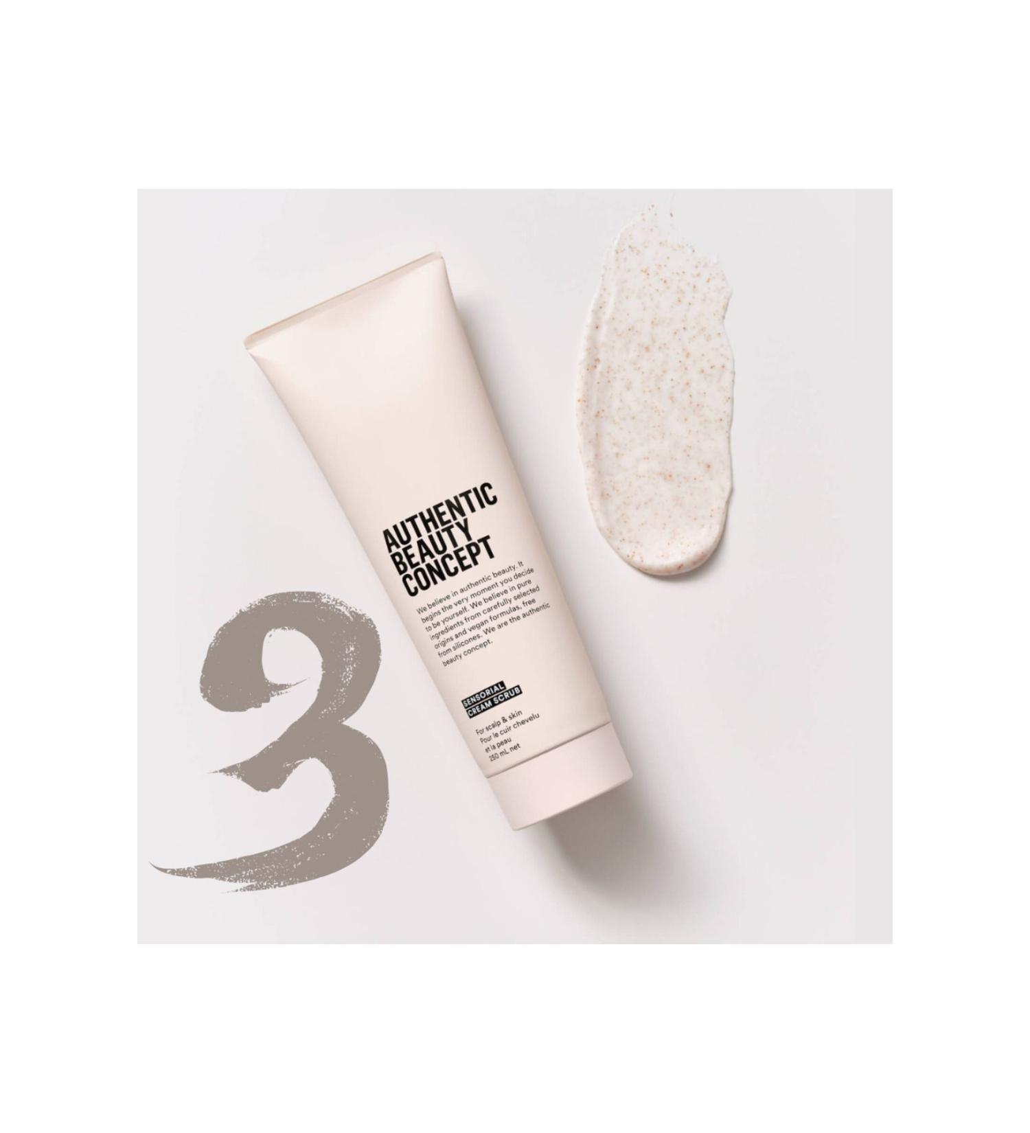 Authentic Beauty Concept Economical 3 Pieces Sensorial Cream Scrub 250 ML