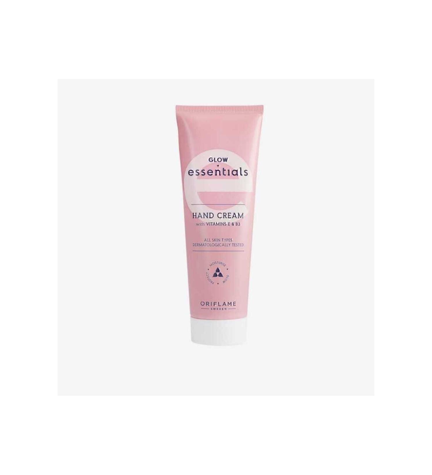 Oriflame Glow Essentials Skin Barrier Protecting Hand Cream with Vitamin E & B3 75 ml. - Buy Online on GoSupps.com