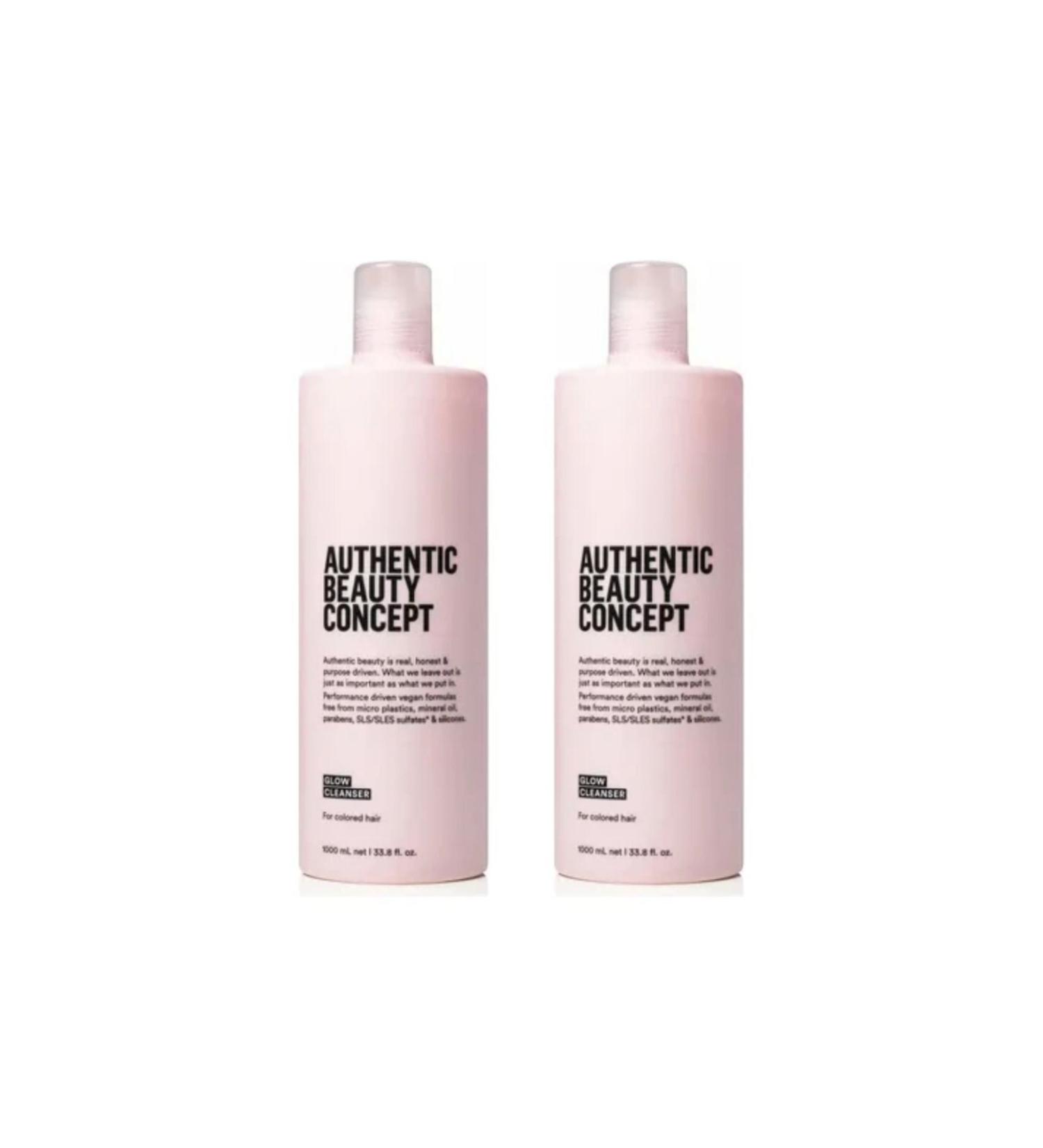 Authentic Beauty Concept Economical 2 Pieces Glow Shampoo 1000 ML-Pump Gift