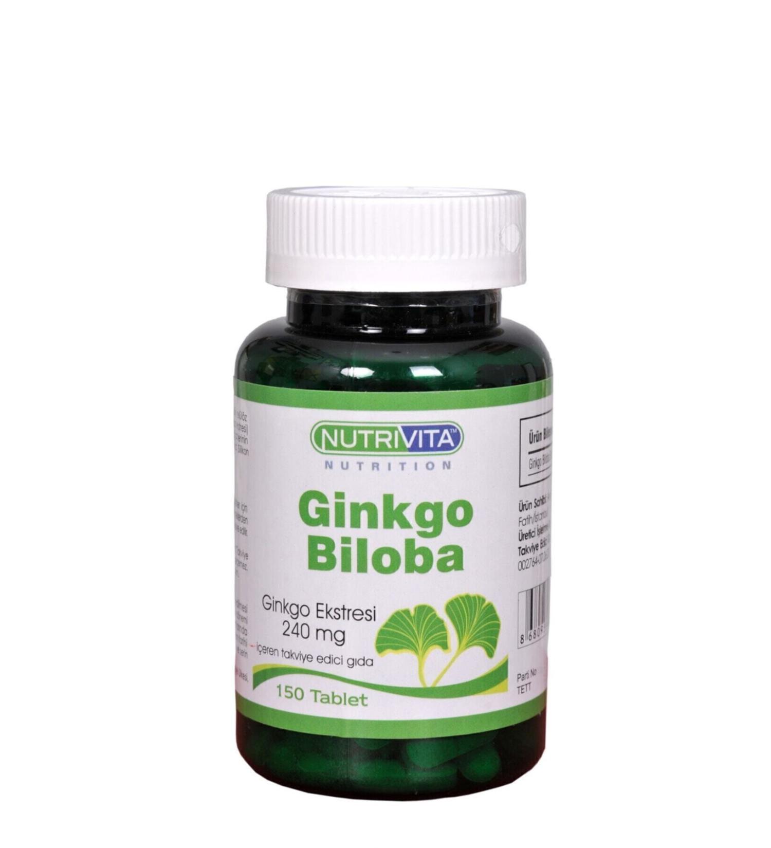Nutrivita Nutrition Nutrivita Ginkgo Biloba 240 Mg 150 Tablets