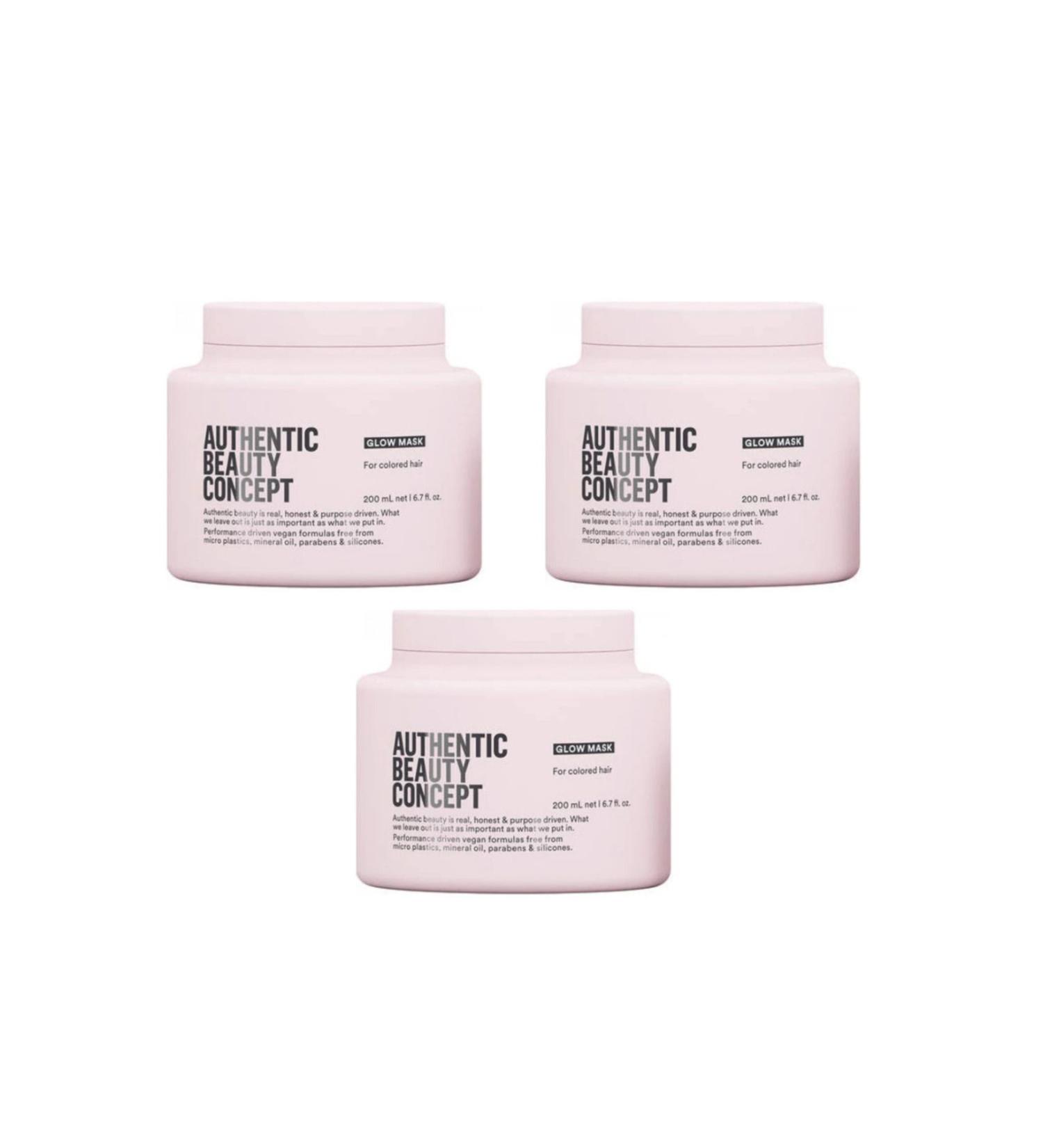 Authentic Beauty Concept Economic 3 PCS Glow Mask 200 ML 0 Original