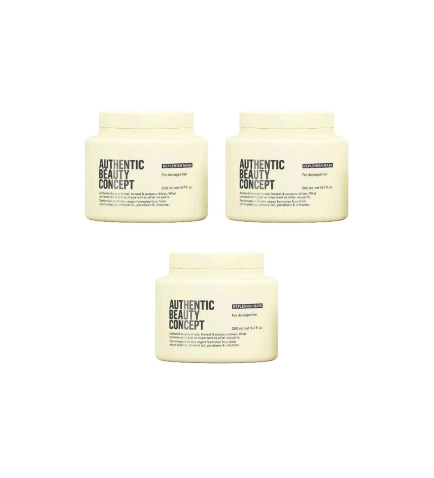 Authentic Beauty Concept Economical 3 PCS Authetic Beauty Concept Replenish Mask 200 ML 0 Original