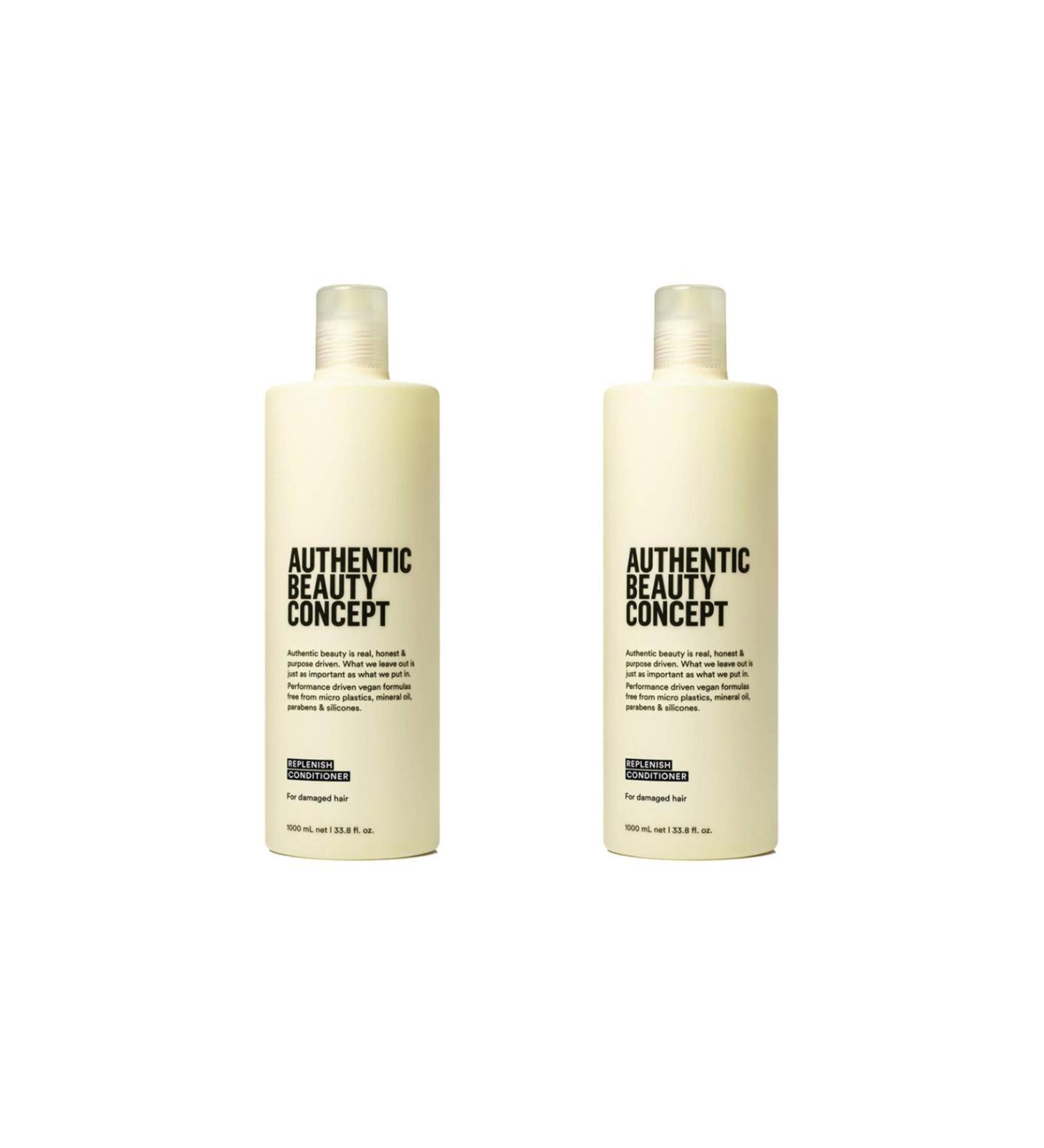 Authentic Beauty Concept Economic 2 PCS Replenish Hair Conditioner 1000 ML- Pump Gift 0 Original