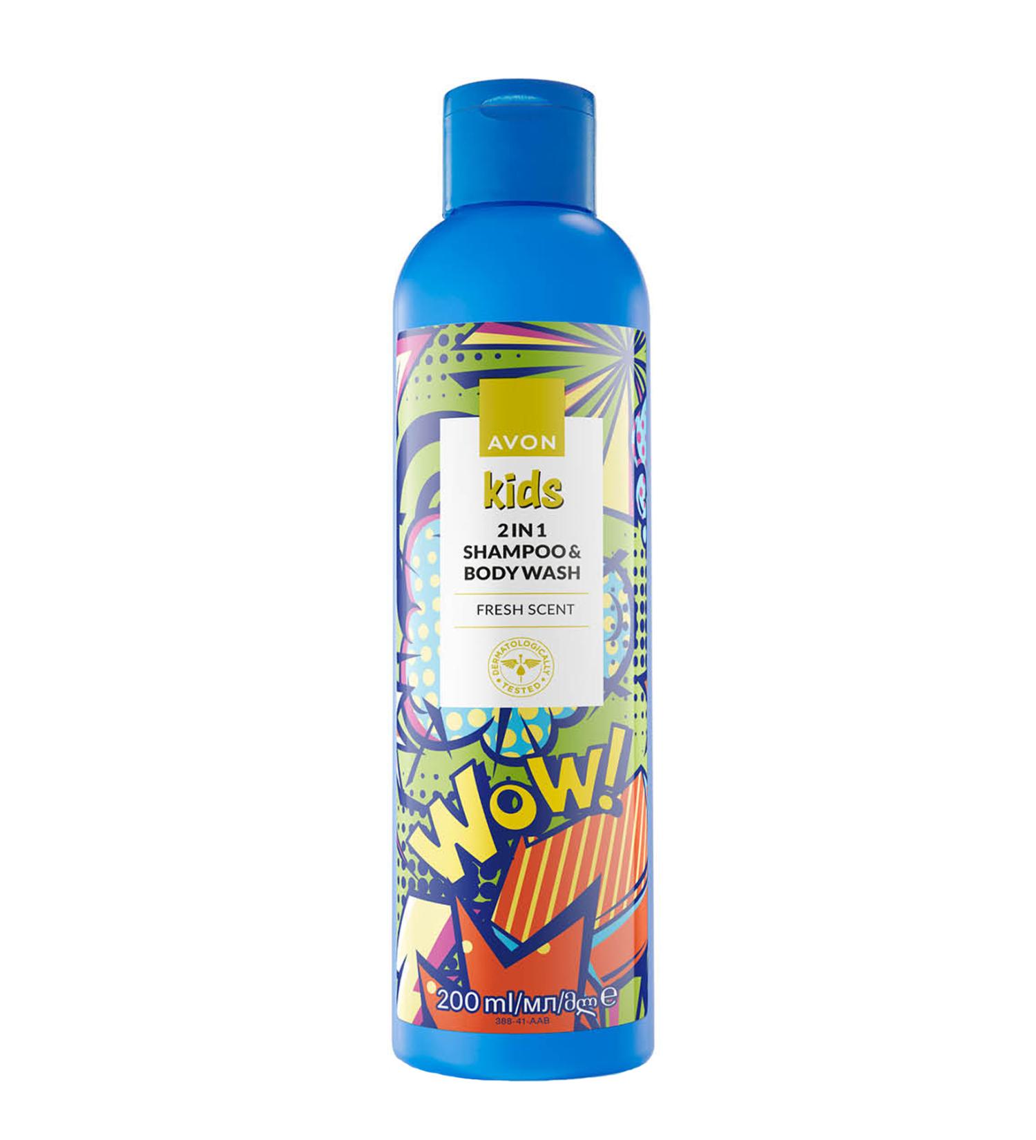 Avon Kids Wow 2 in 1 Hair and Body Children's Shampoo 200 Ml. - Buy Online on GoSupps.com