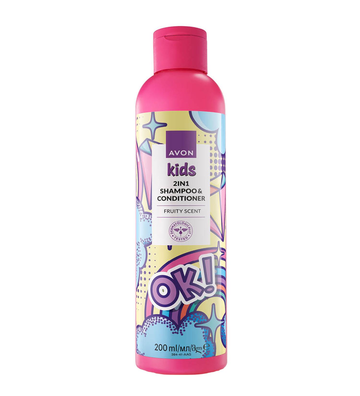 Avon Kids OK 2 in 1 Fruit Scented Shampoo and Conditioner 200 Ml. - Buy Online on GoSupps.com