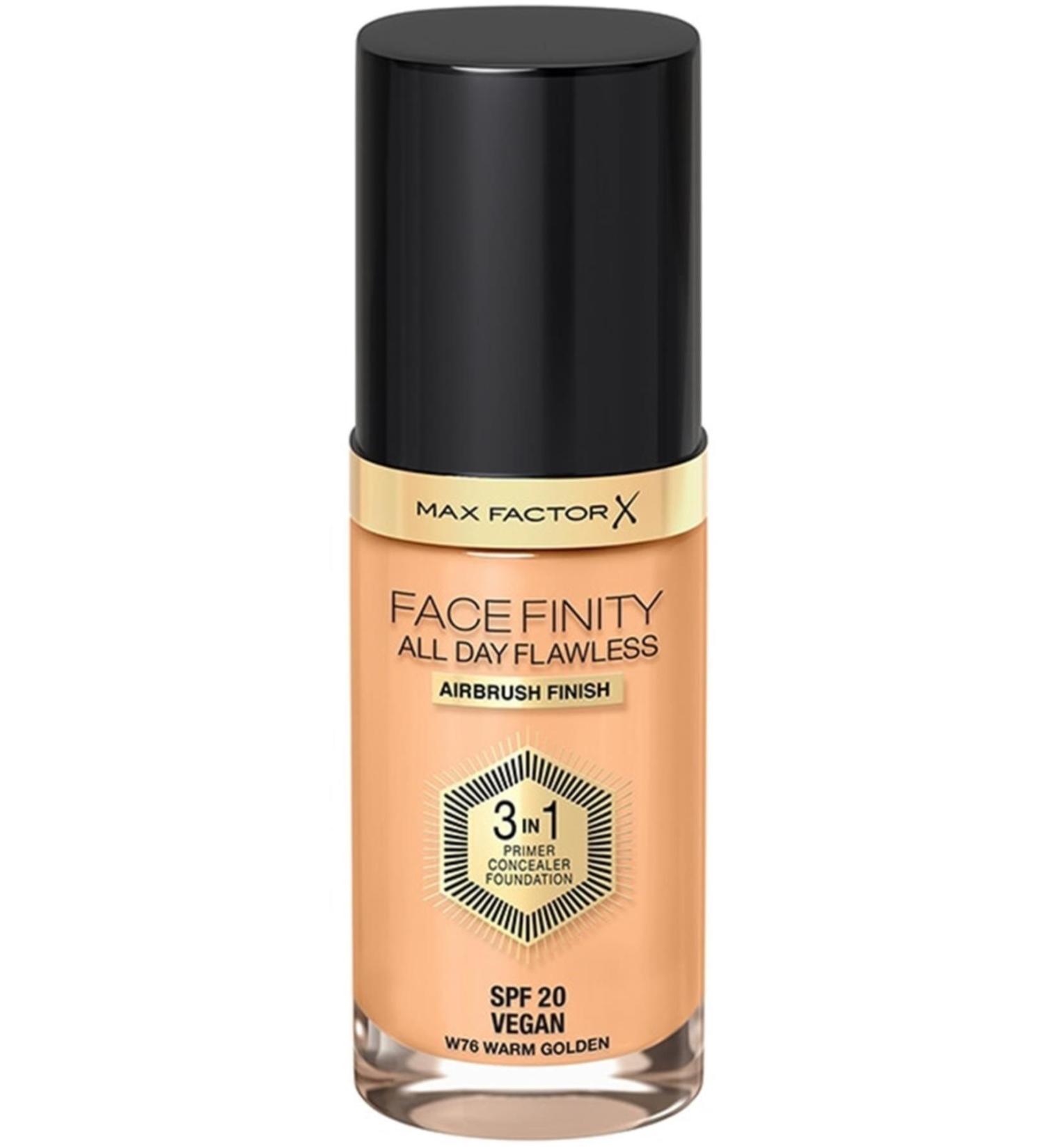 Max Factor Brand: Facefinity 3 in 1 Permanent Foundation 76 Warm Golden Category: Foundation