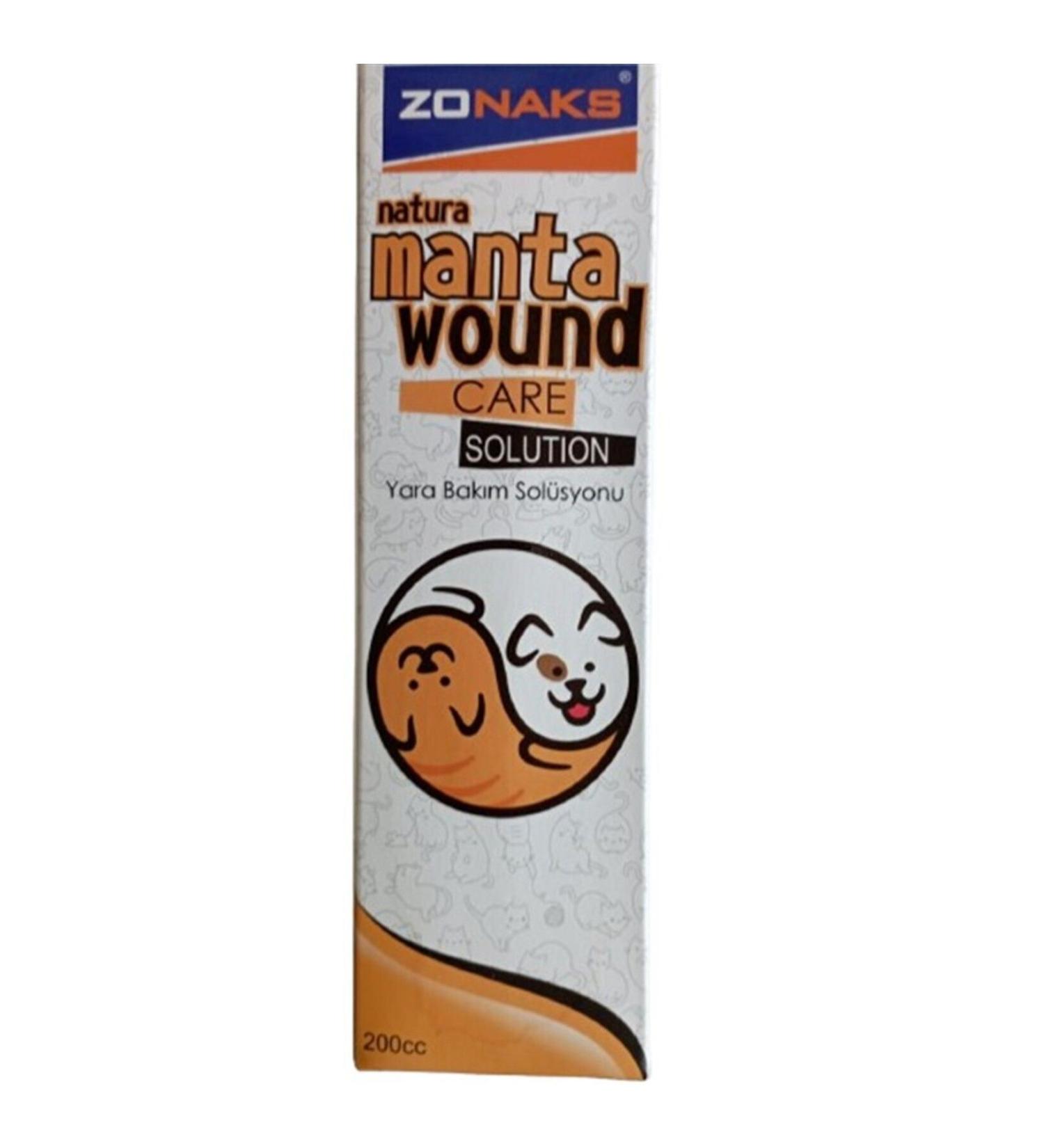 ZONAX Manta Wound Care (Wound Care Solution for Cats Dogs Pigeons and Birds 200 cc)