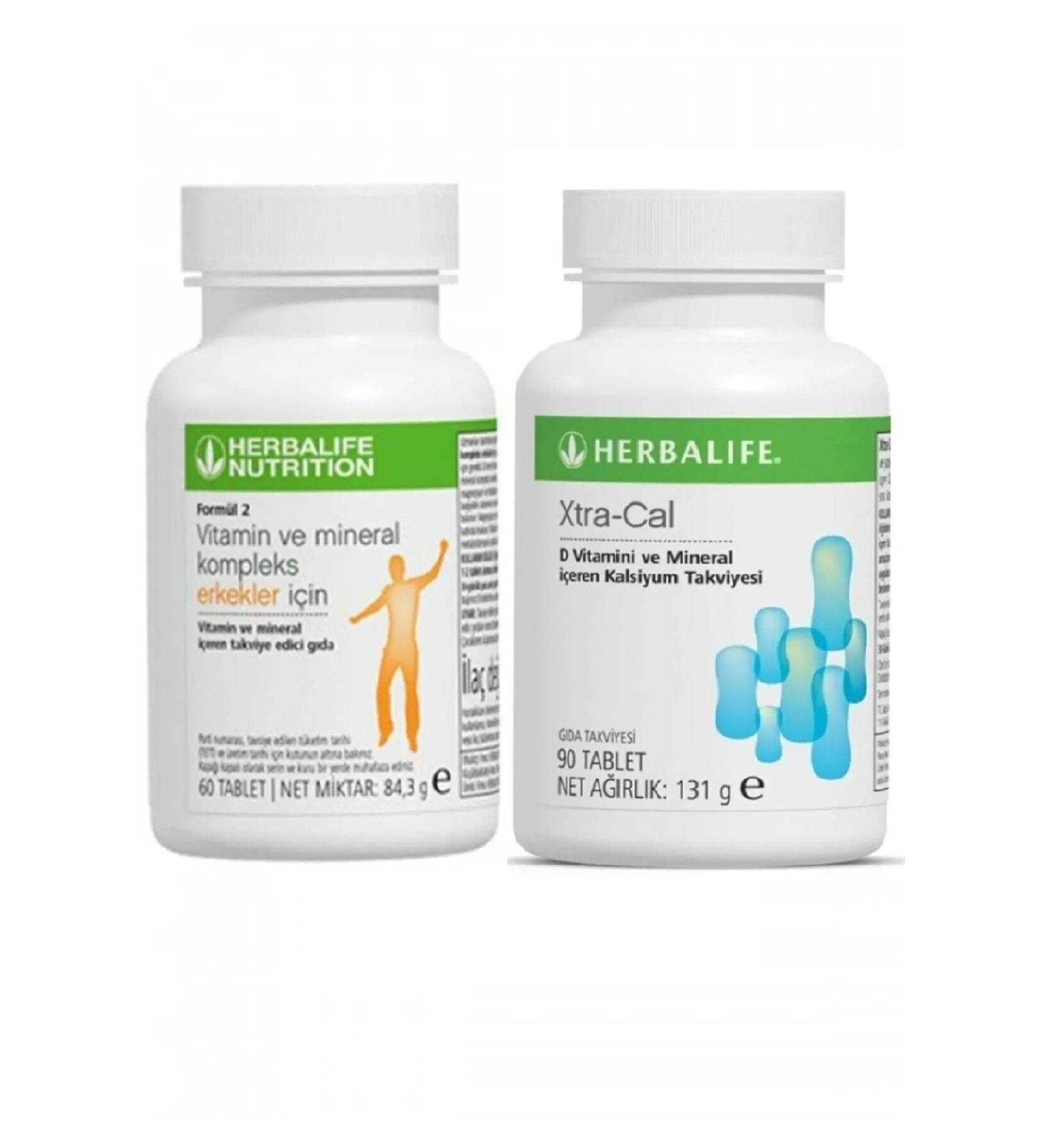 Herbalife Xtra-cal Calcium Supplement and Vitamins and Minerals for Men