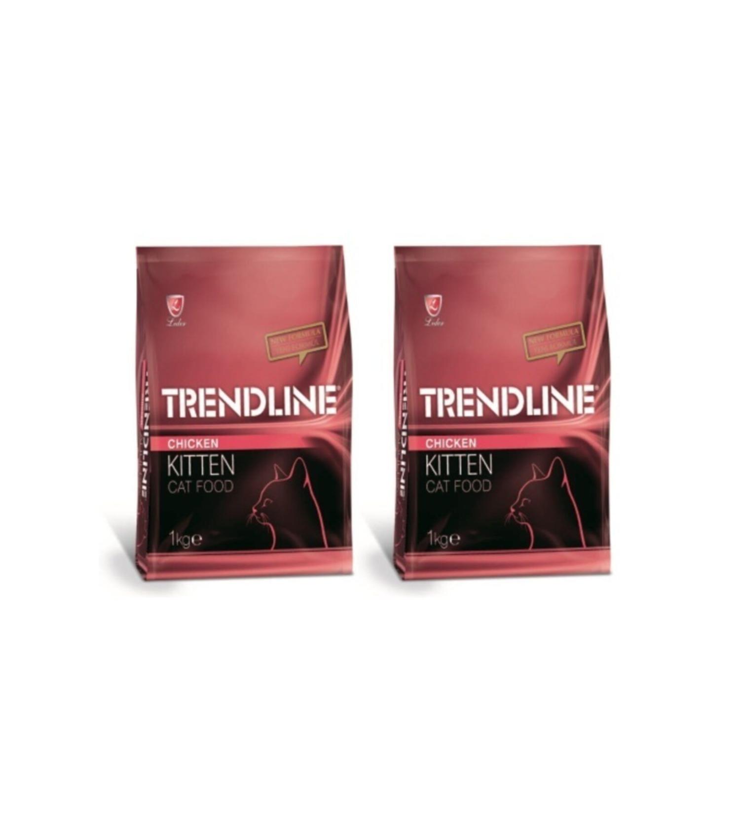 Trendline Chicken Kitten Cat Food 1 kg X 2 Packages