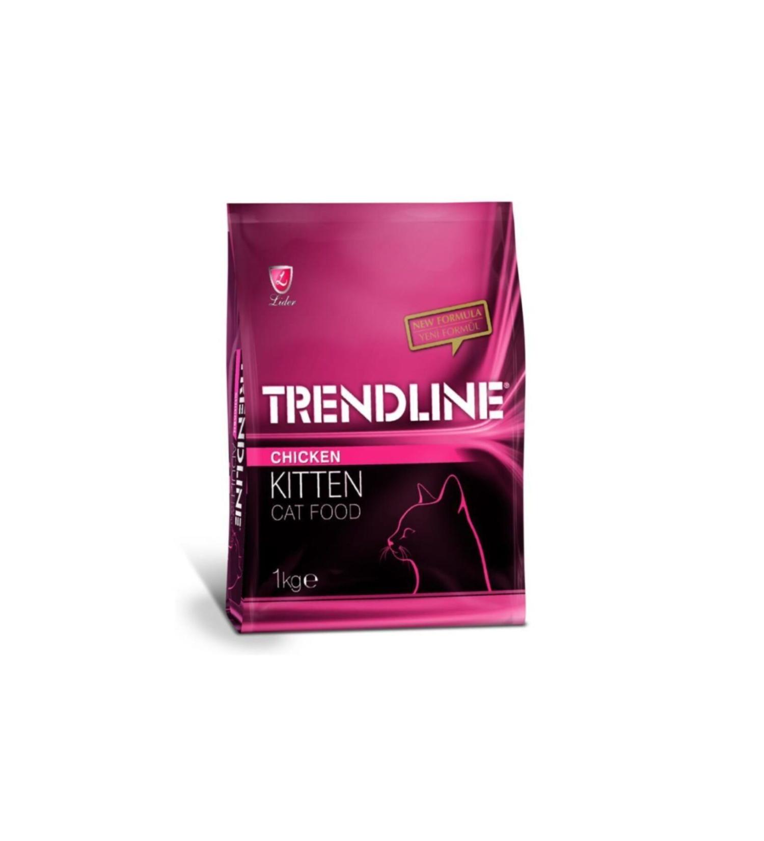 Trendline Kitten Chicken Kitten Cat Food 1 Kg 3 Pieces