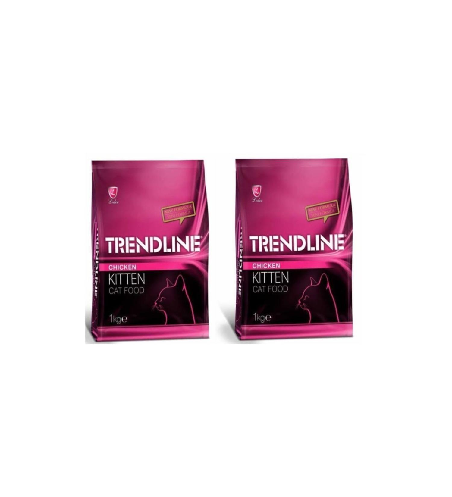 Trendline Kitten Chicken Kitten Cat Food 1 Kg * 2 Pieces