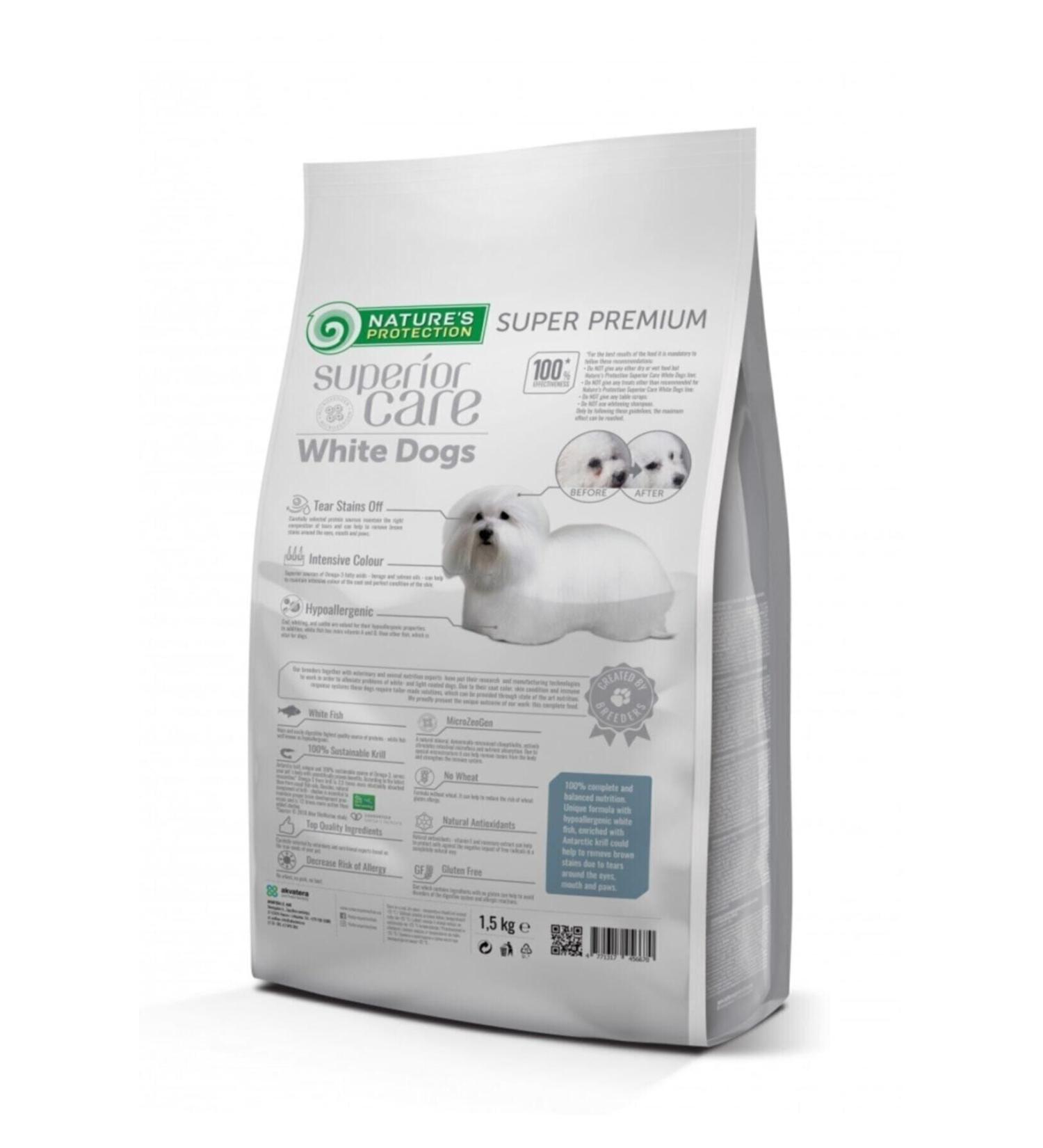 Nature's Protection Superior Care White Dogs Adult Small and Mini Breeds 1.5 Kg