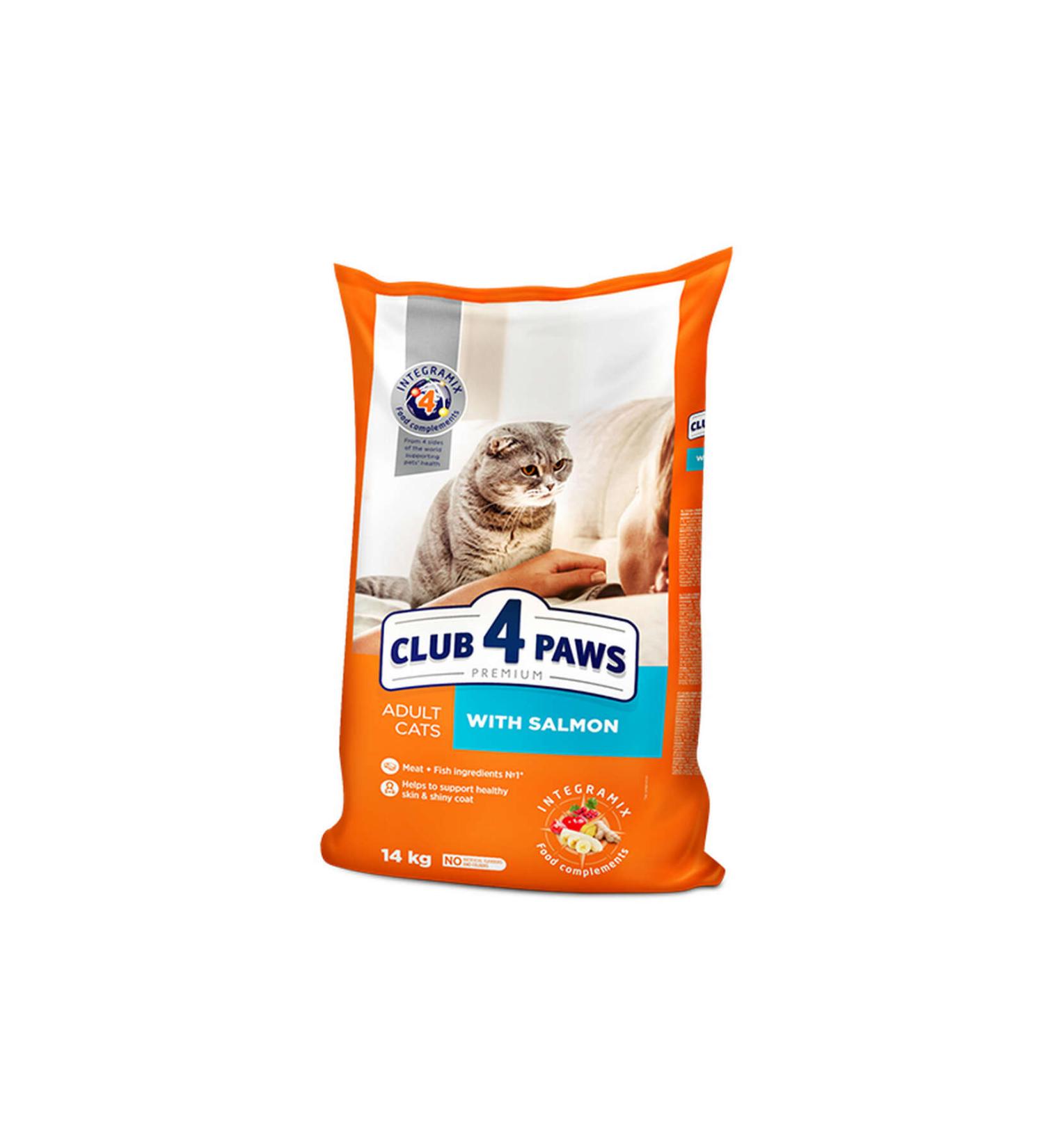 Club4Paws Premium Salmon Adult Cat Food 14 Kg 462122