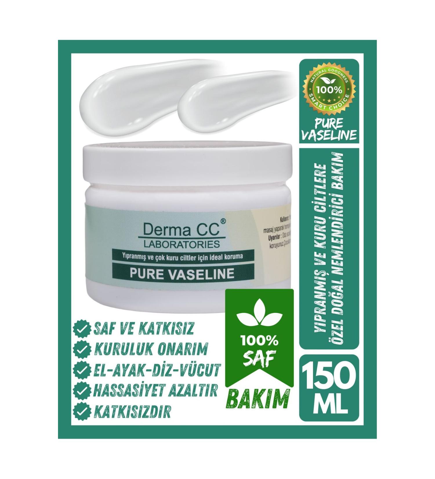 Derma CC LABORATORIES Sensitive Pure Vaseline - Pure Additive-Free Vaseline 150ml - Buy Online on GoSupps.com