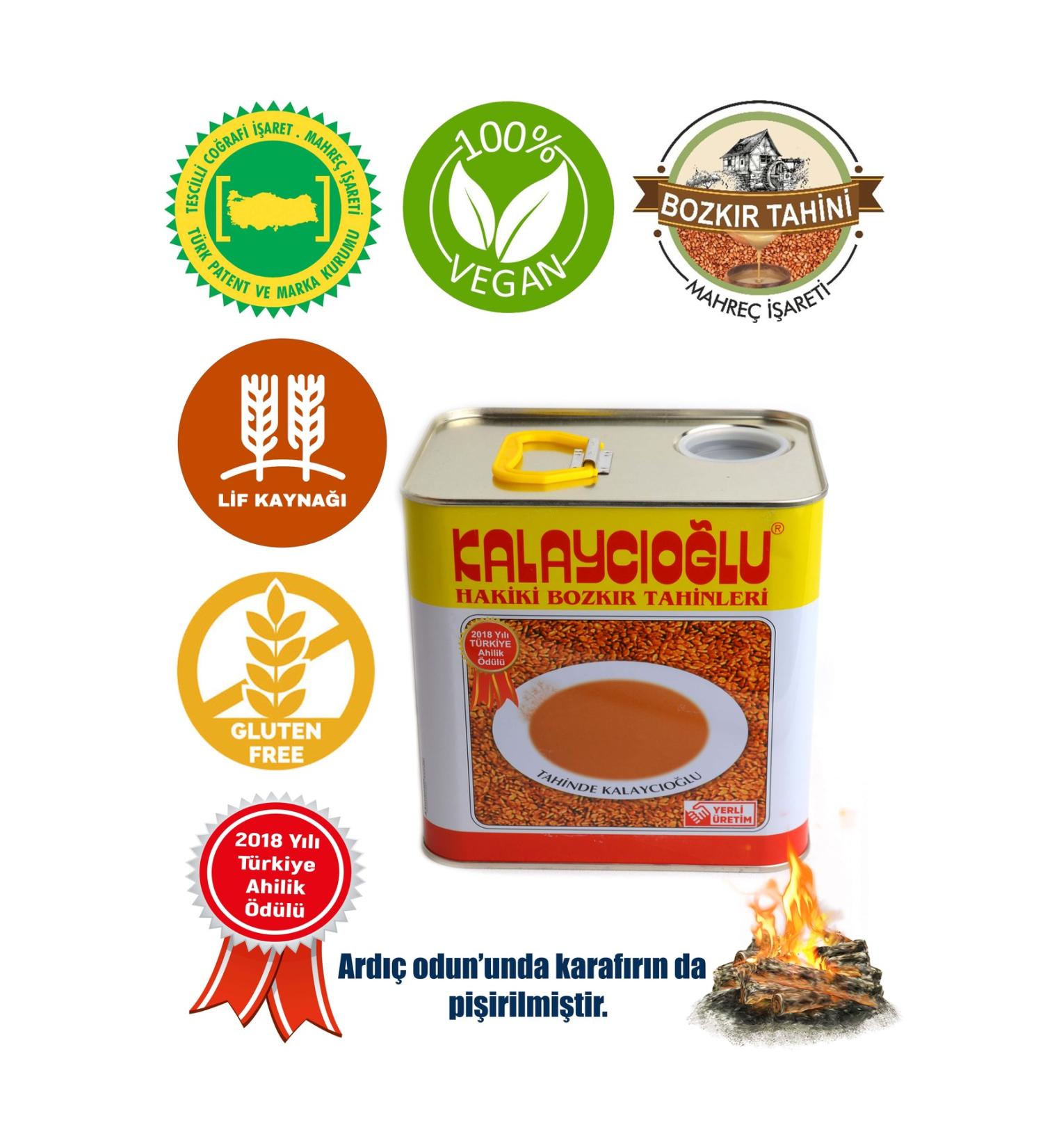 Kalayc o lu Whole Wheat Tahini 1750 gr. Tin