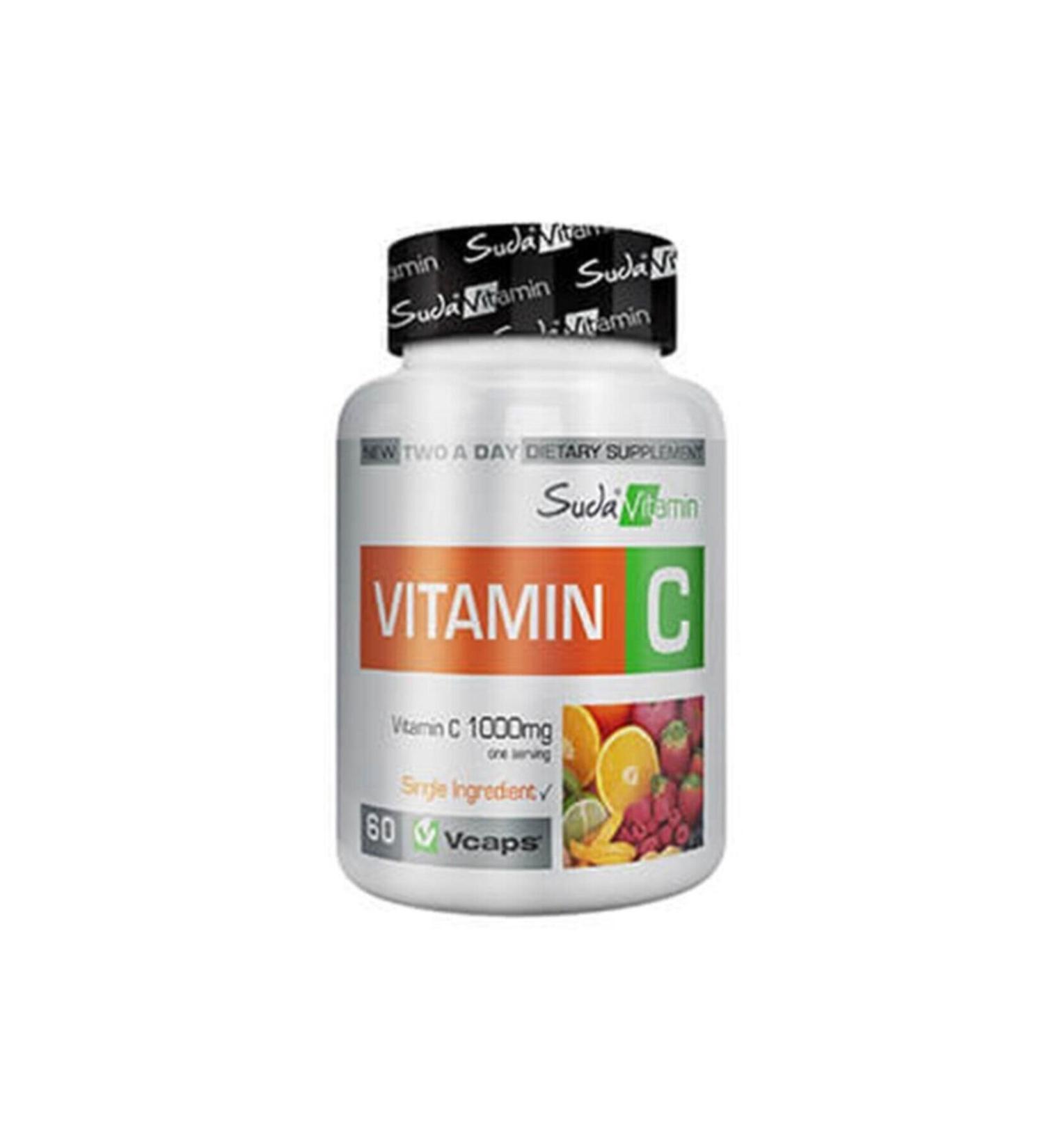 Vitamin C 1000 Mg in Water 60 Herbal Capsules