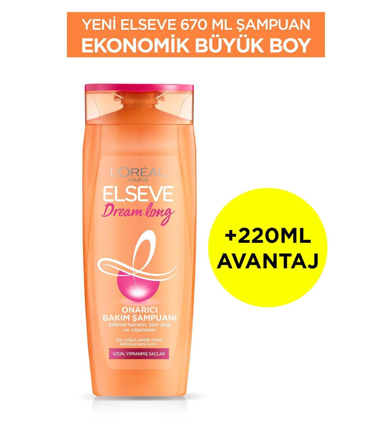 Elseve Dream Long Repair Shampoo 670 ml X 2 Pieces - Buy Online on GoSupps.com