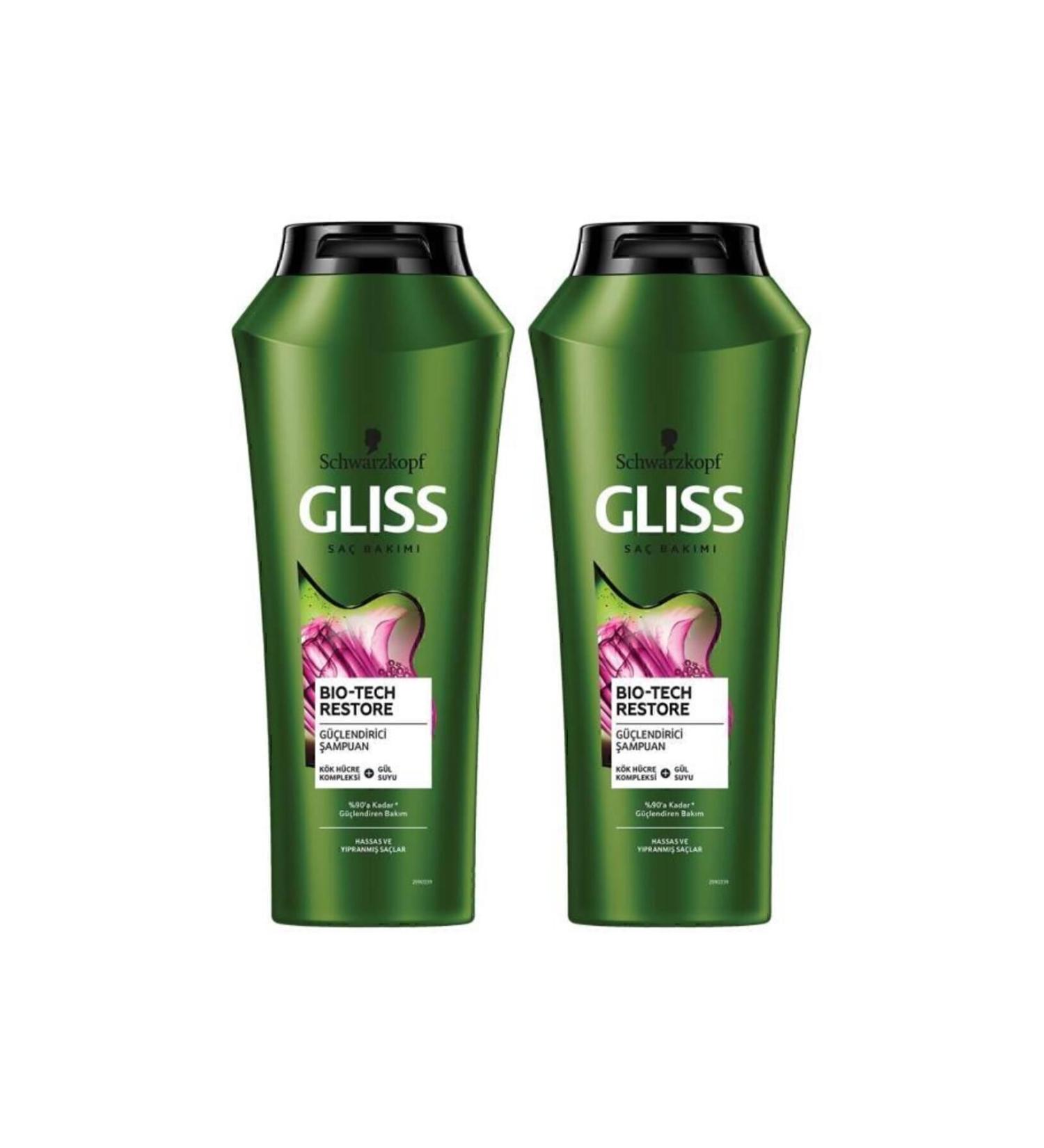 Gliss Bio-tech Strengthening Shampoo 500 ml X 2 Pieces - Buy Online on GoSupps.com