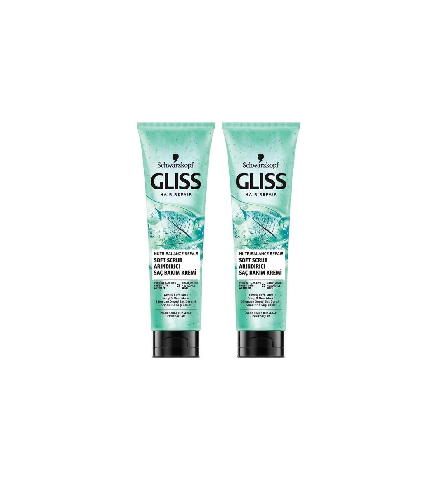 Gliss Nutribalance Repair Purifying Hair Care Cream 150 ml X 2 Pieces - Buy Online on GoSupps.com