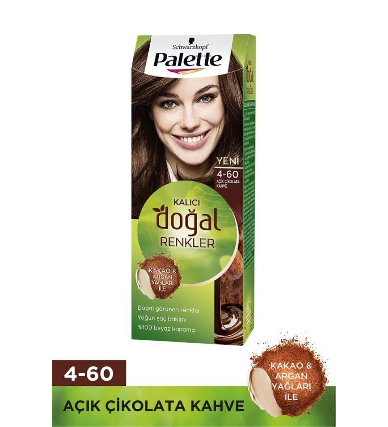 Palette Schwarzkopf Permanent Natural Colors 4-60 Light Chocolate Brown Hair Dye - Buy Online on GoSupps.com