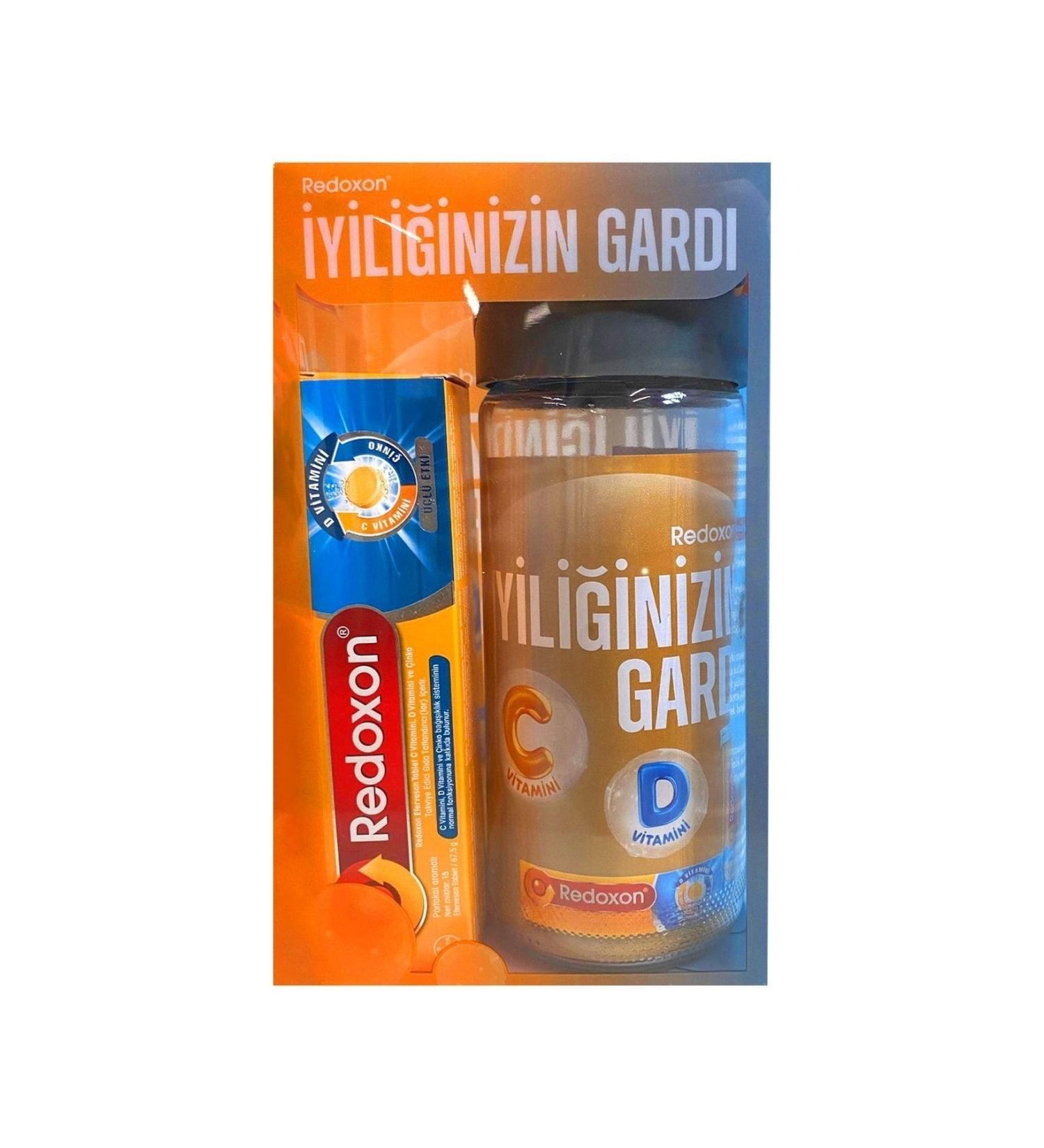 Redoxon Triple Effect 15 Ef Glass Water Bottle - Tablet 1000 Mg