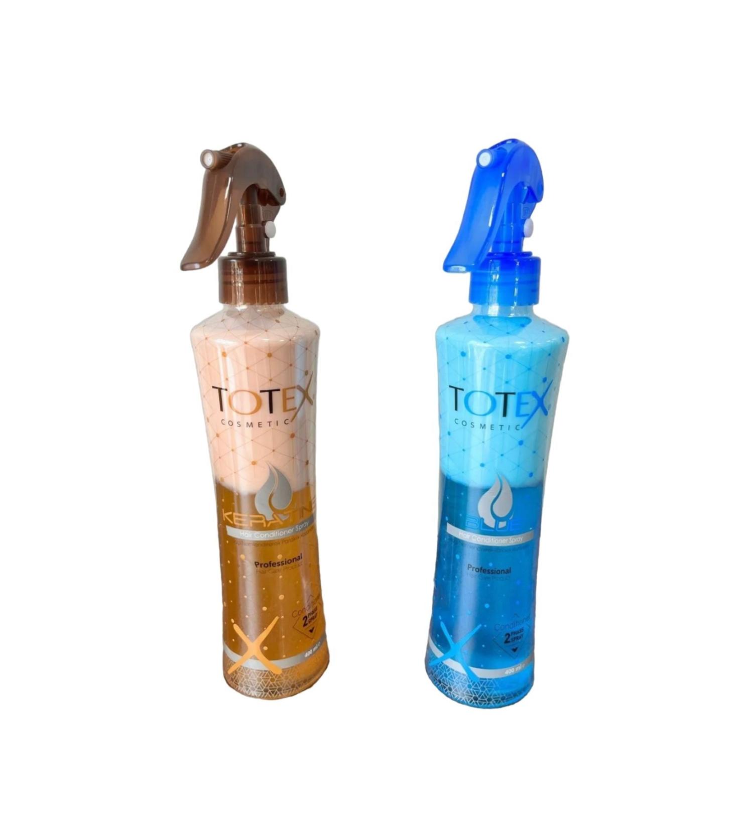 TOTEX Blow Dry Water Keratin + Blue 400ml (Total 2 Pieces)