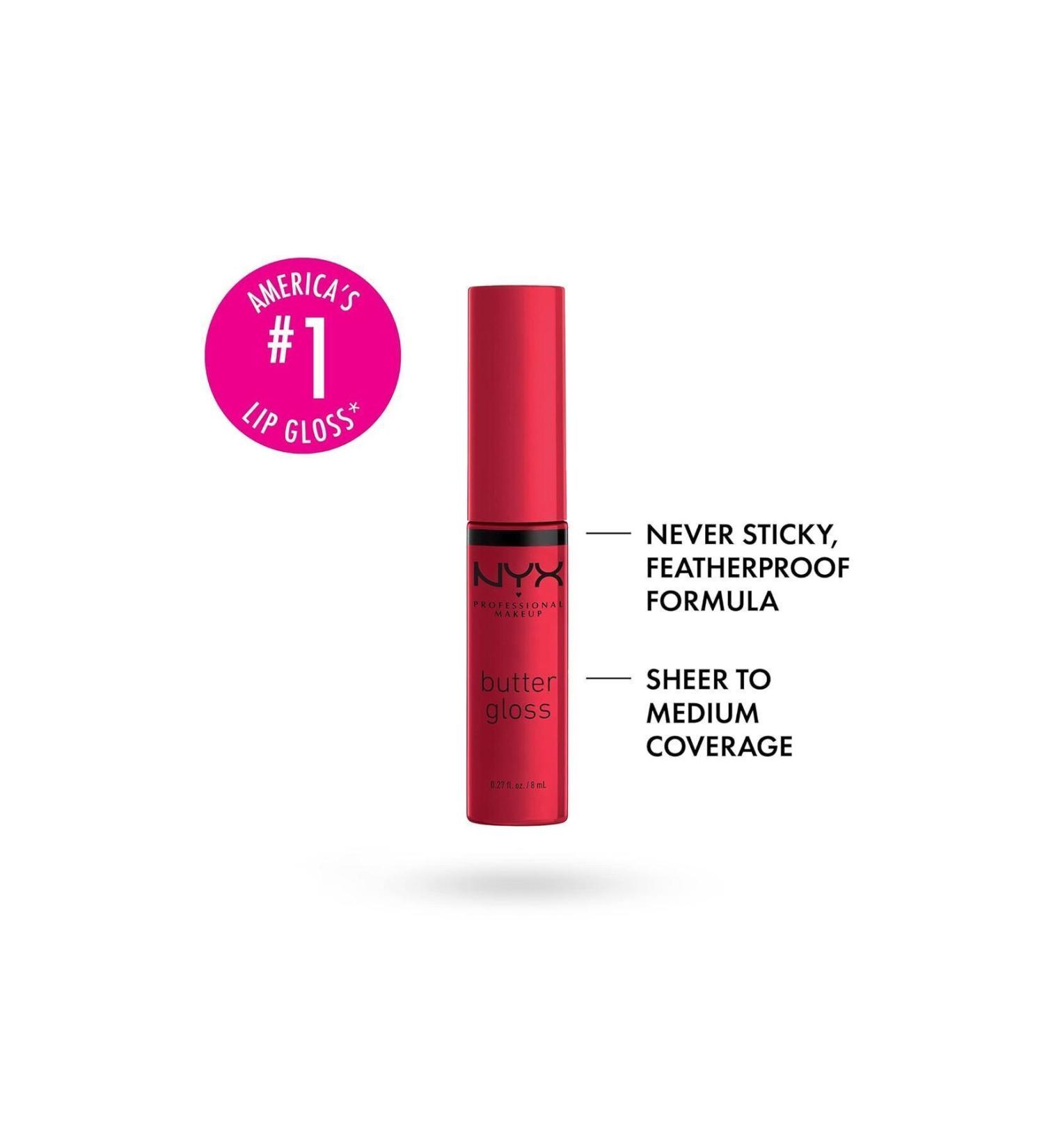 NYX Butter Gloss-lip gloss-red Velvet-15 G - Buy Online on GoSupps.com