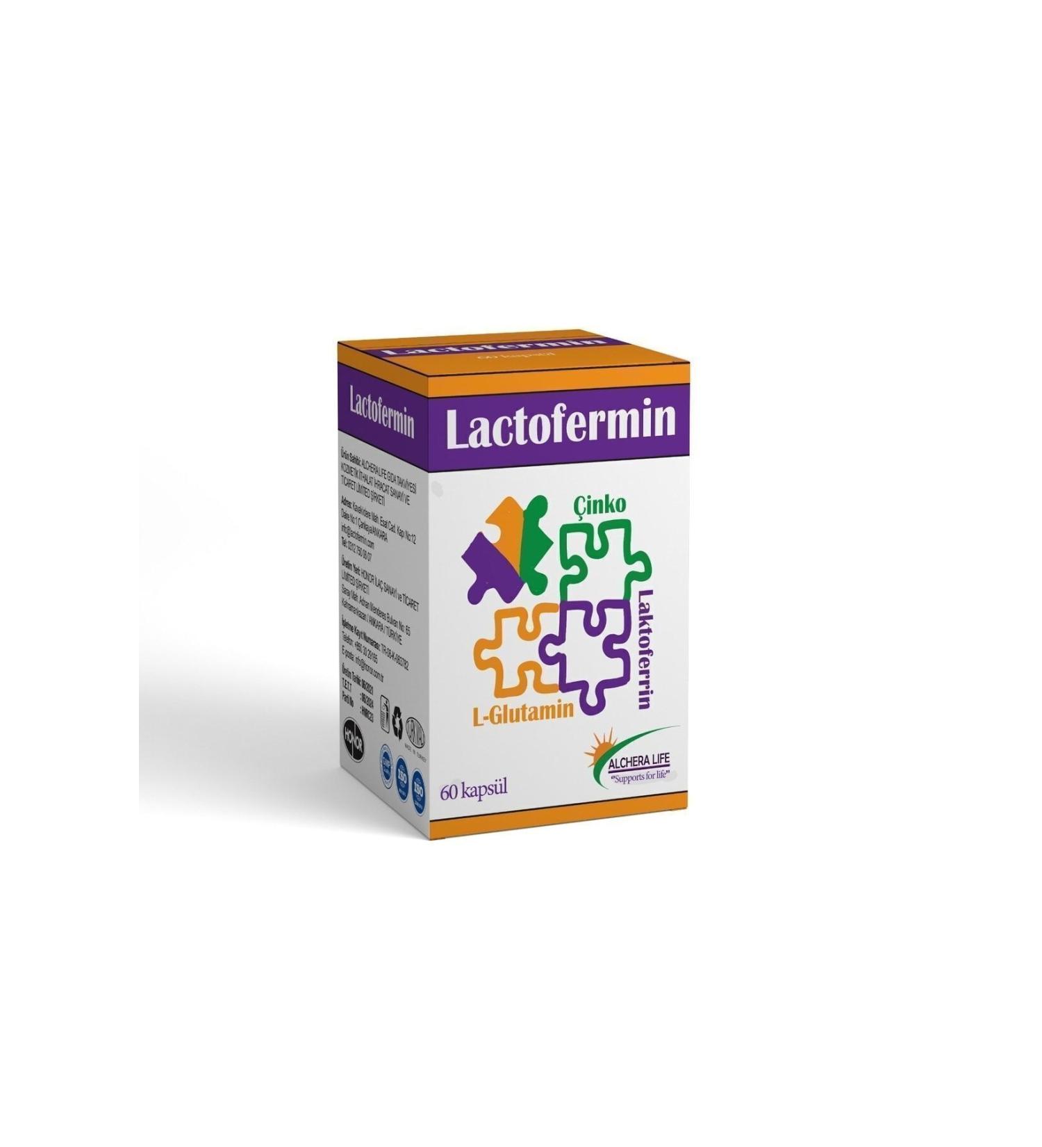 Lactofermin Glutamine Zinc 60 Capsules