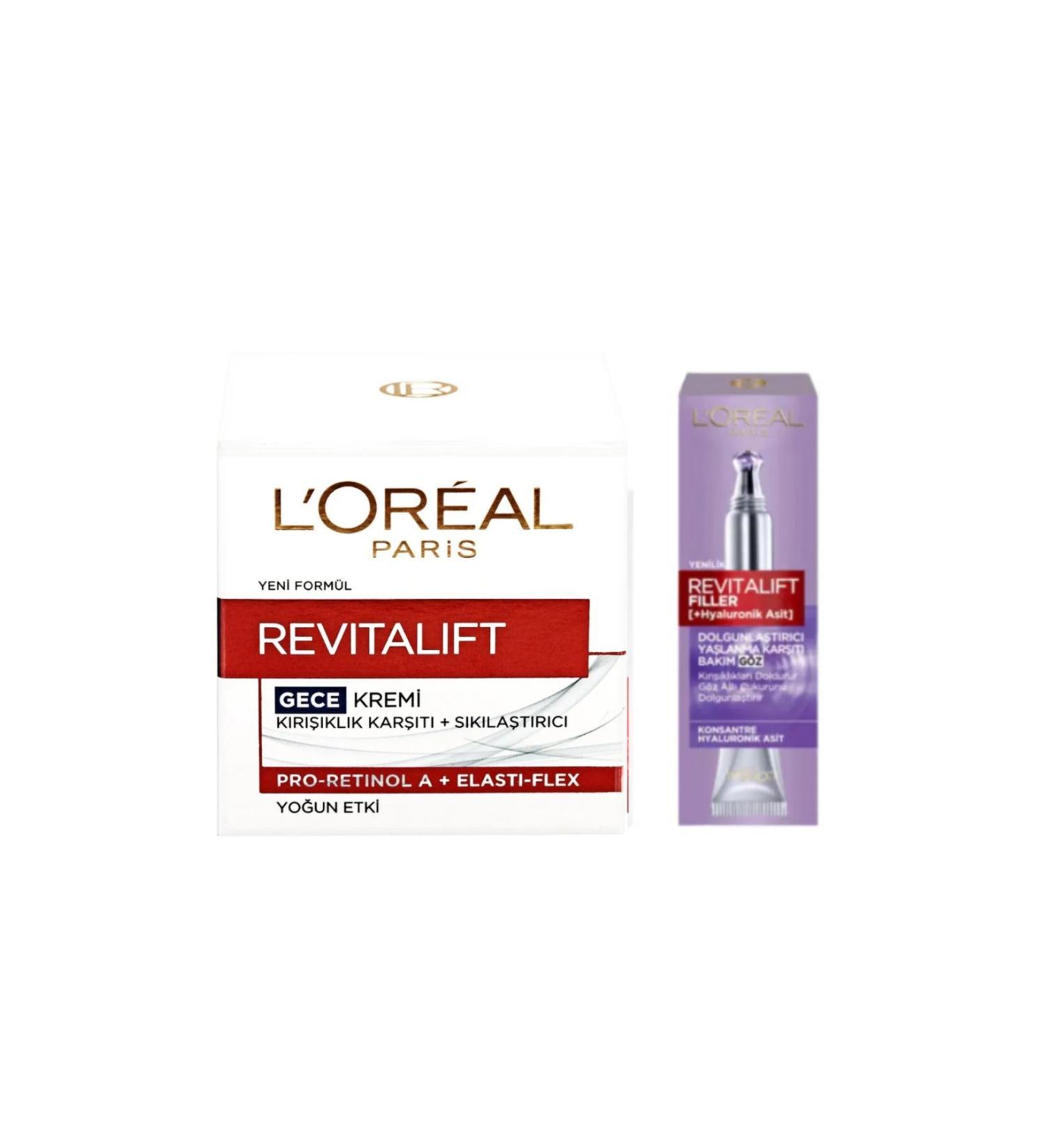 L'Oreal Paris Loreal Paris Anti-Wrinkle Night Cream 50 ml + Eye Cream 15 ml