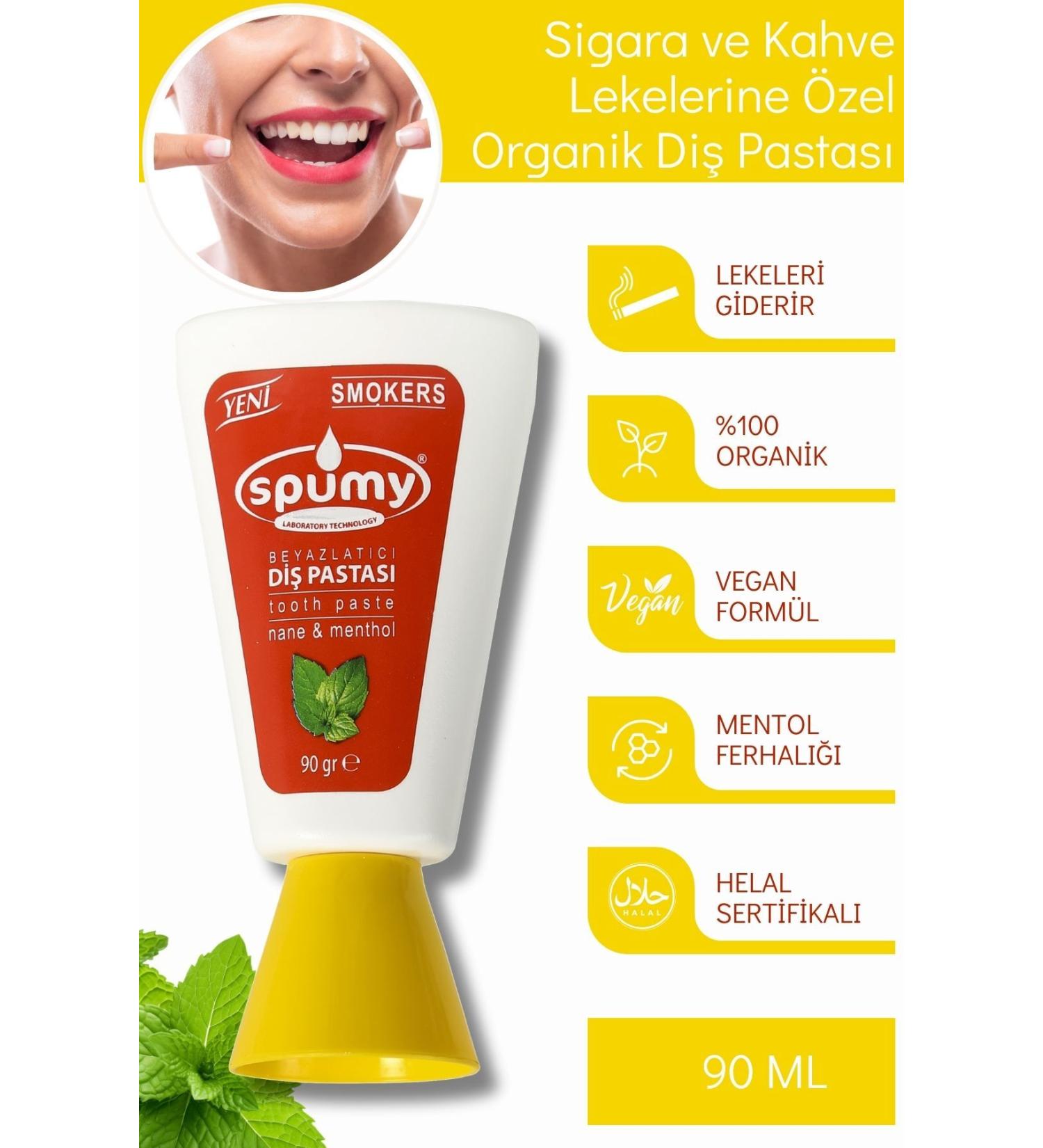 Spumy Special Whitening Organic Toothpaste for Cigarette and Coffee Stains - 90 ml - Buy Online on GoSupps.com