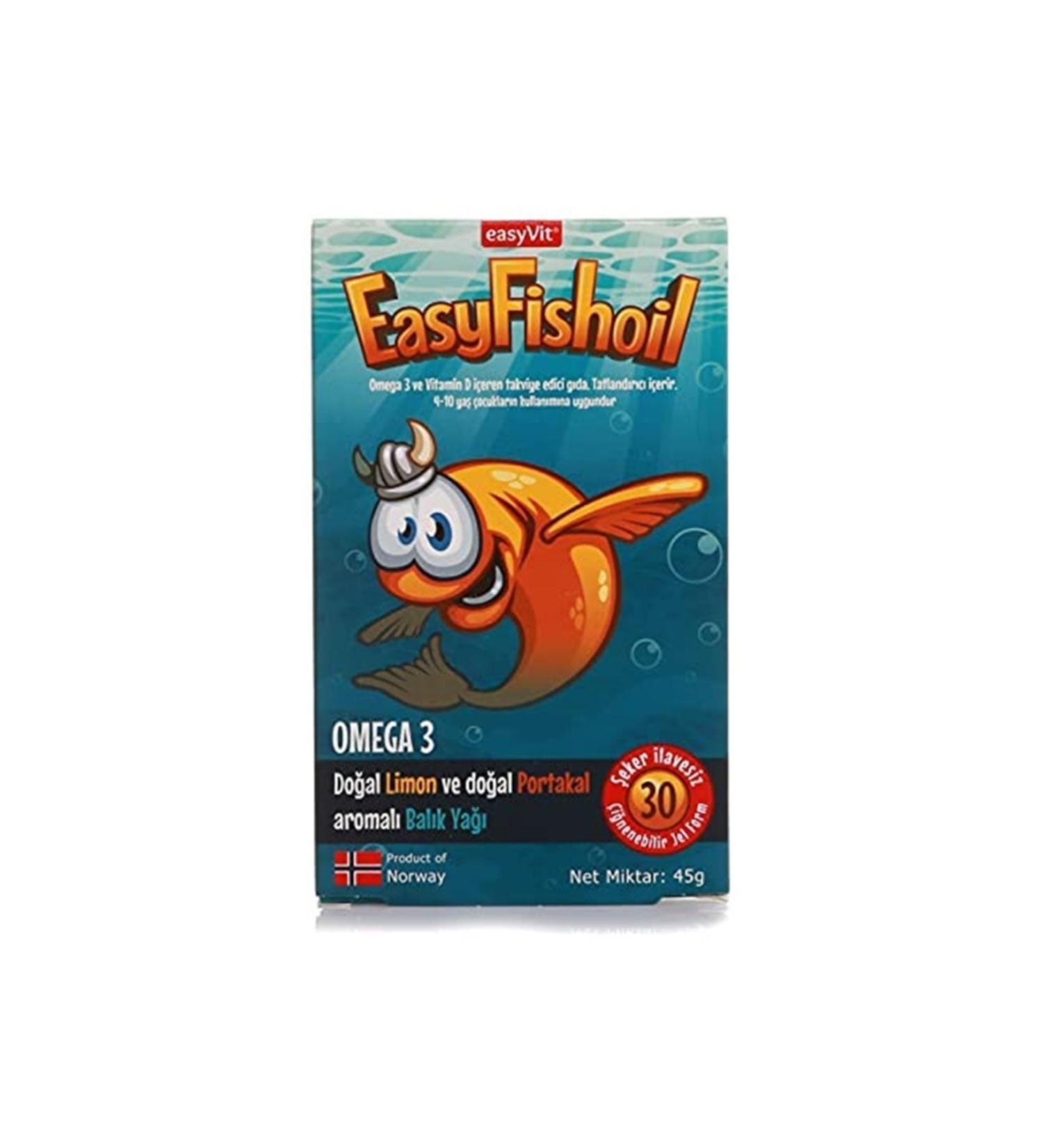 EASYVIT Easyfishoil Omega 3 30 Chewable Gel Tb - Buy Online on GoSupps.com