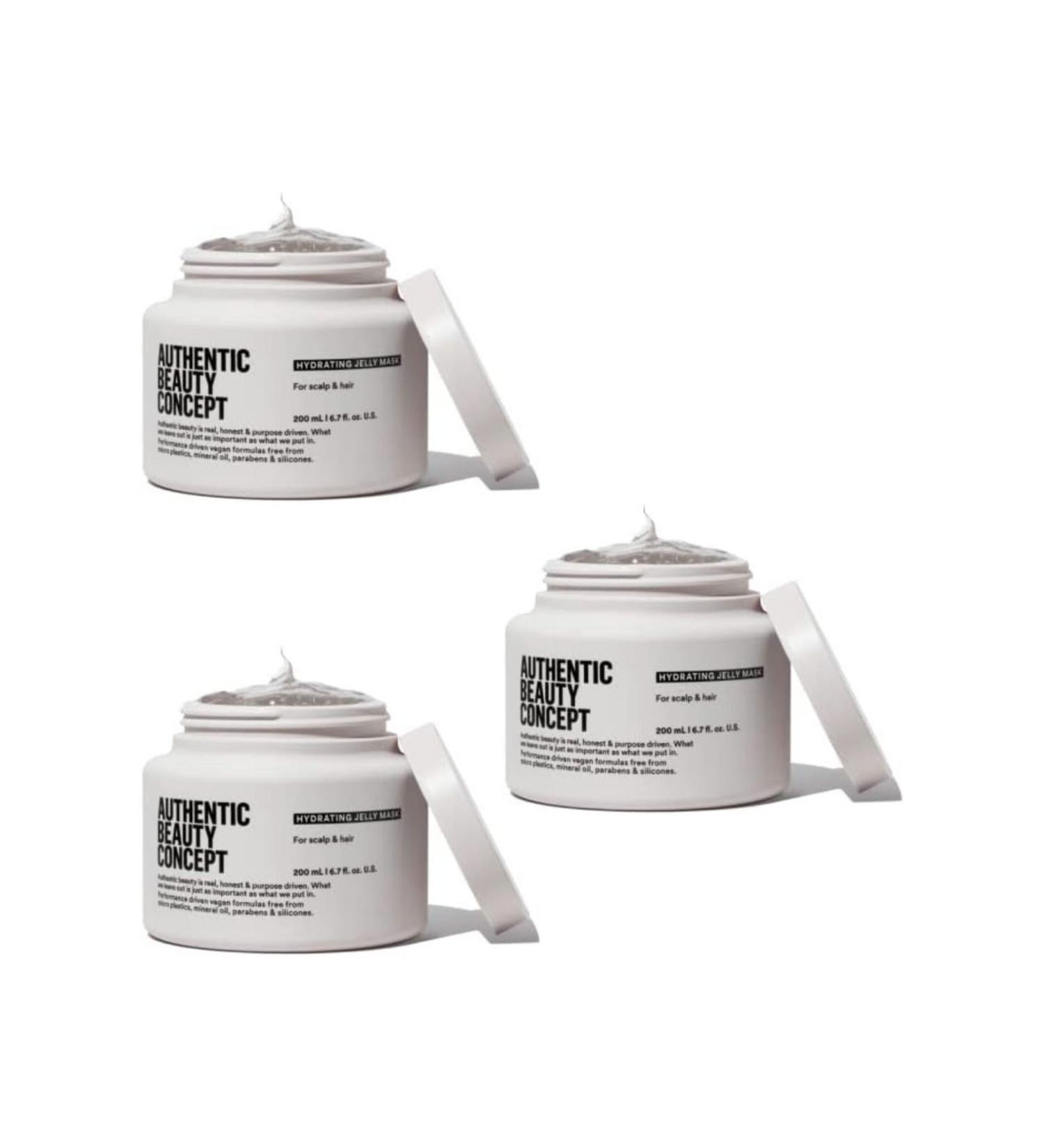 Authentic Beauty Concept Economical 3 Pieces Hydrating Jelly Mask 200 ML