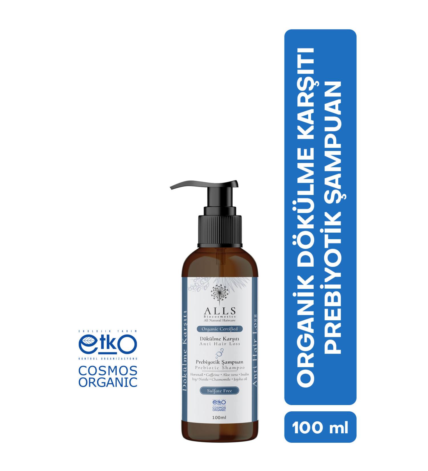 Alls Biocosmetics Organic Anti-Hair Loss Prebiotic Shampoo 100 ml - Buy Online on GoSupps.com