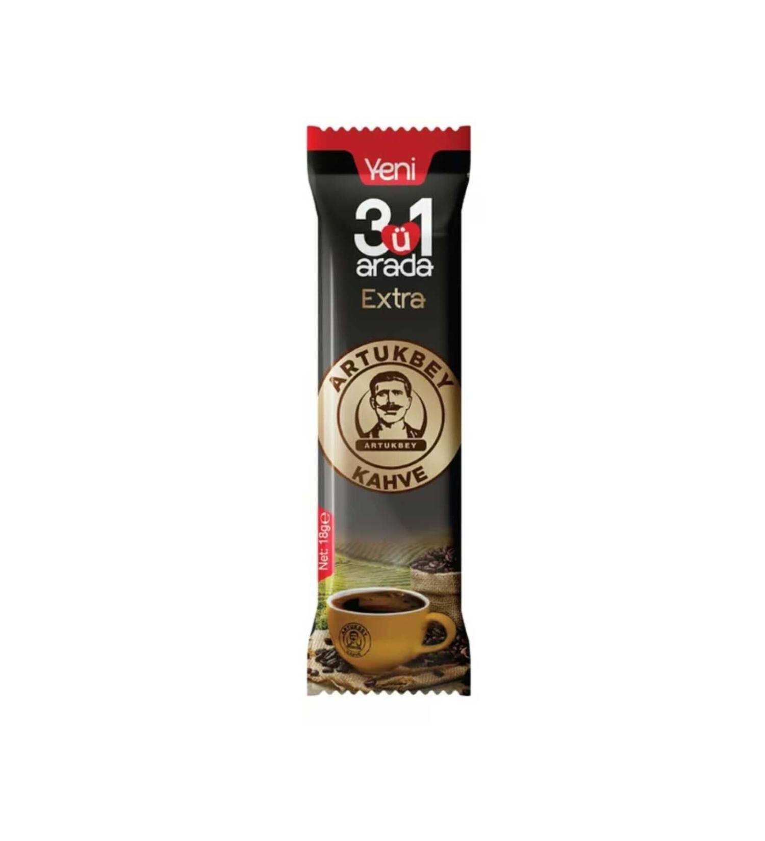 ARTUKBEY 3 in 1 Extra Coffee (48 pieces * 18 gr) ARTUKBEY