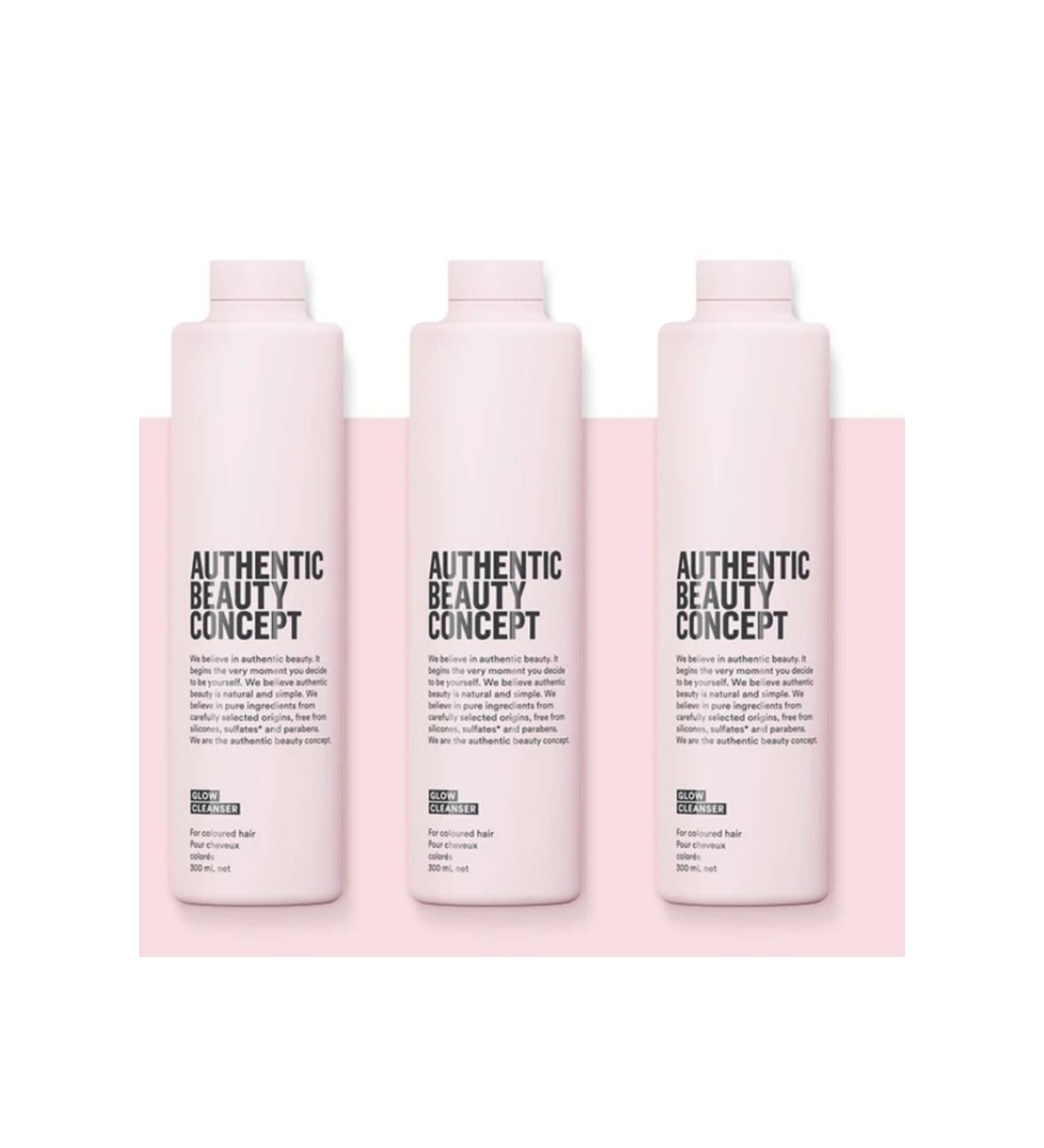 Authentic Beauty Concept Economic 3 PCS Glow Cleanser Shampoo 300 ML 0 Original