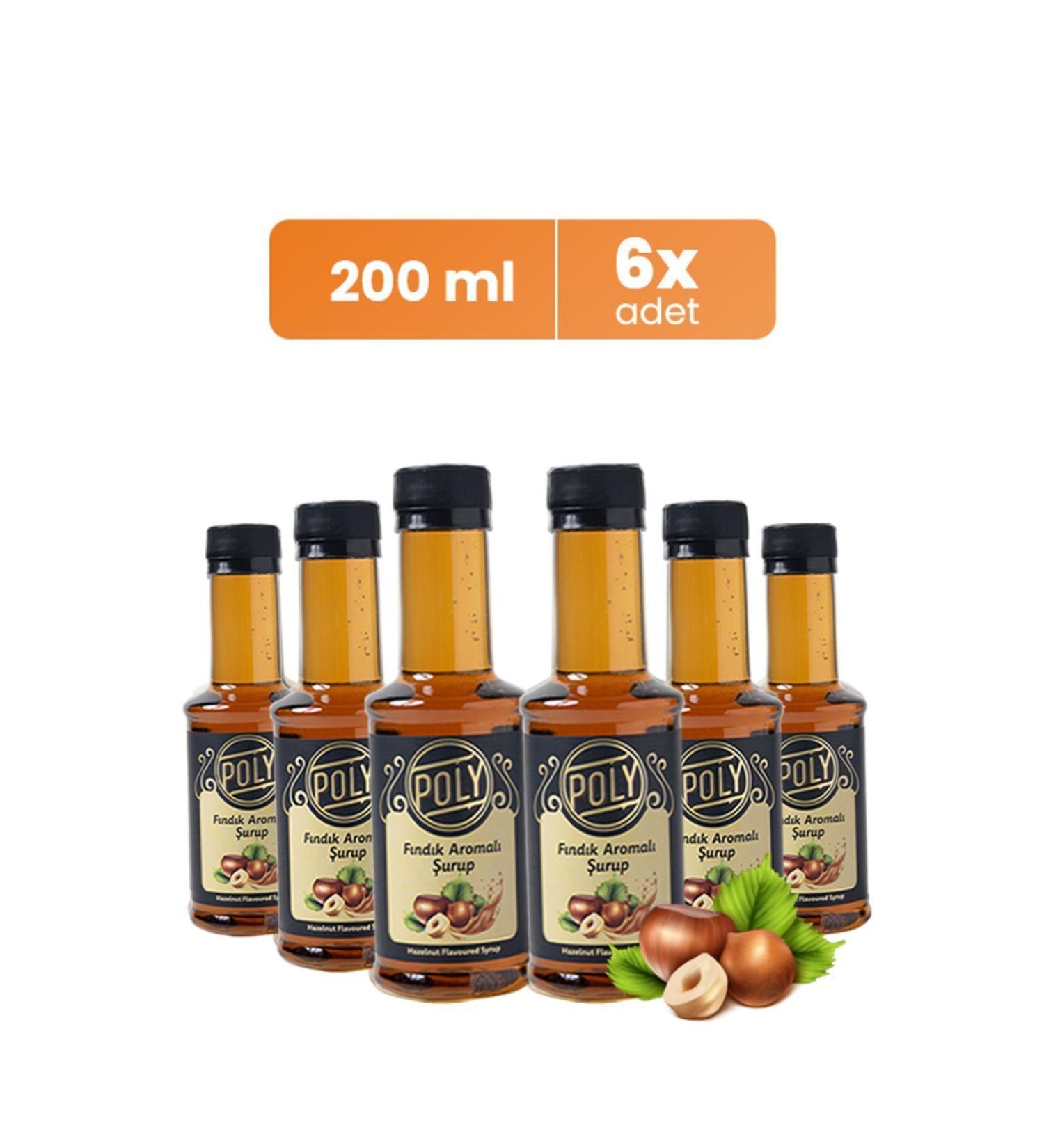 Addis Ababa Coffee 6-pack Hazelnut Flavored Syrup (6X200 ML.)