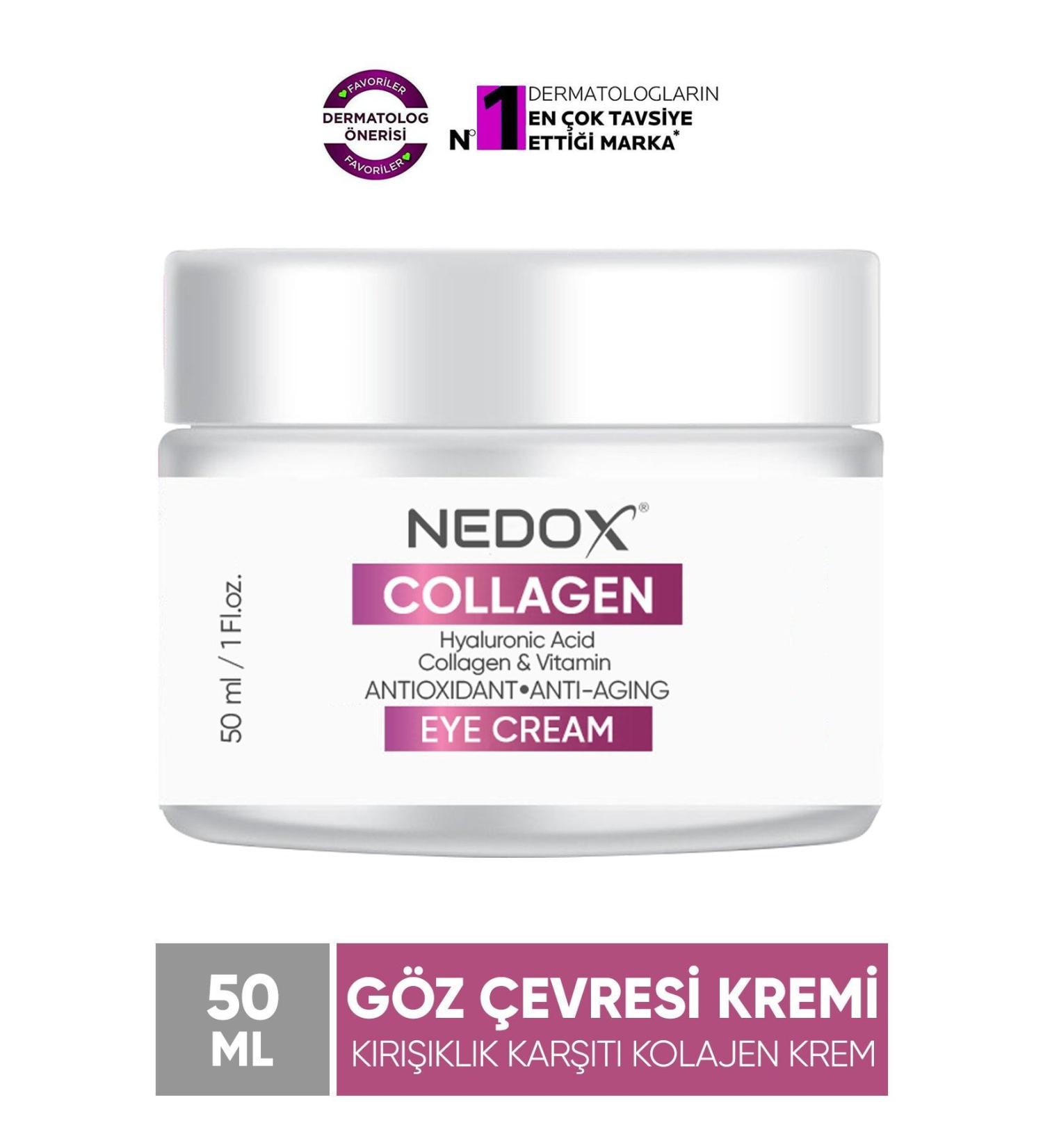 NEDOX Anti-Wrinkle Collagen Eye Contour Cream 50 ml - Buy Online on GoSupps.com