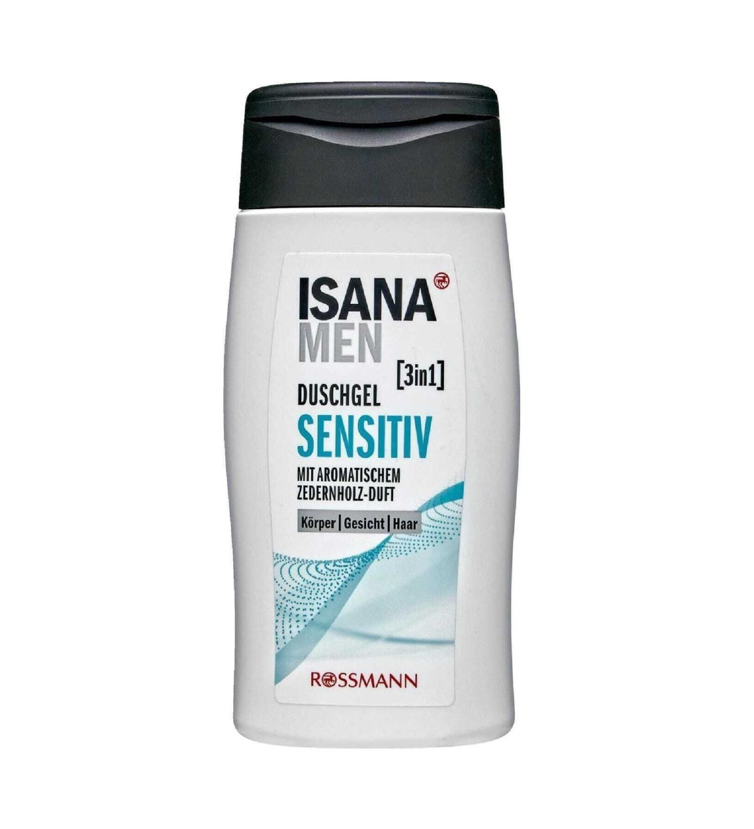 ROSSMANN Men 3in1 Sensitive Face Hair and Body Shampoo 300 Ml 4305615407609