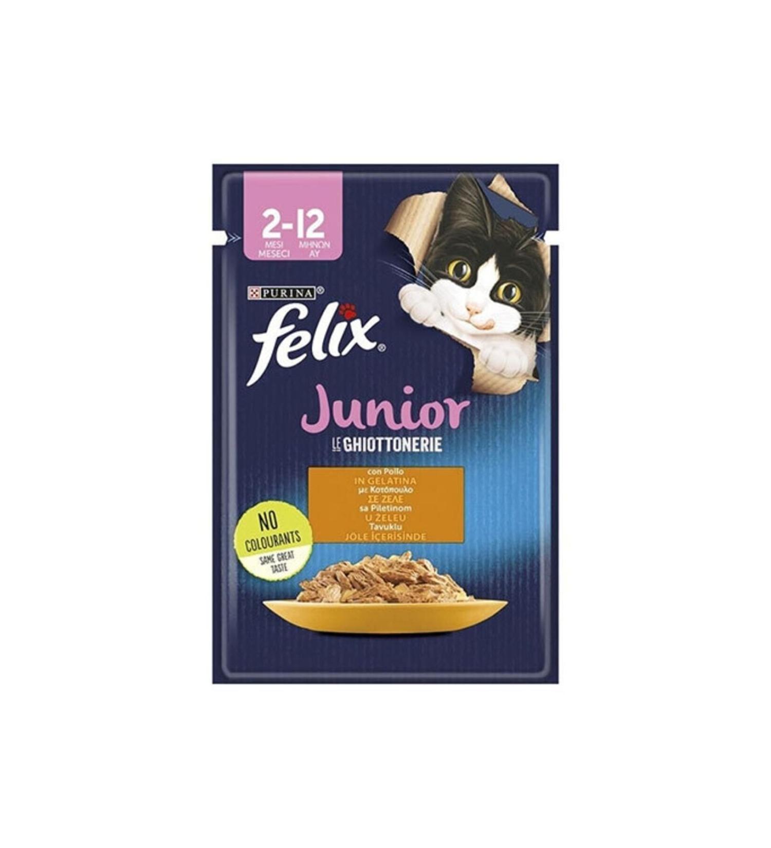FELIX Kitten Chicken Meat Pouch Cat Wet Food 26 X 85 G