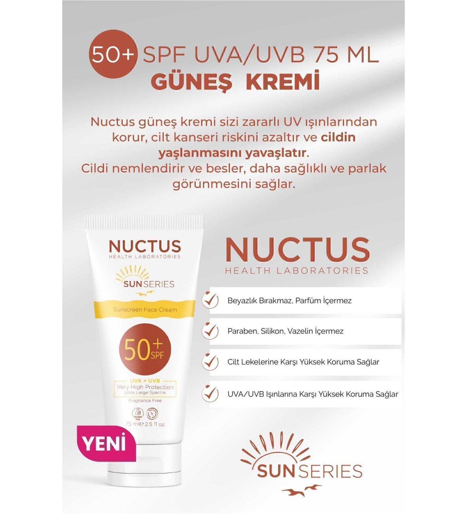 Nuctus Sun Cream 50+ Spf Uva/uvb 75 Ml Cream - Buy Online on GoSupps.com