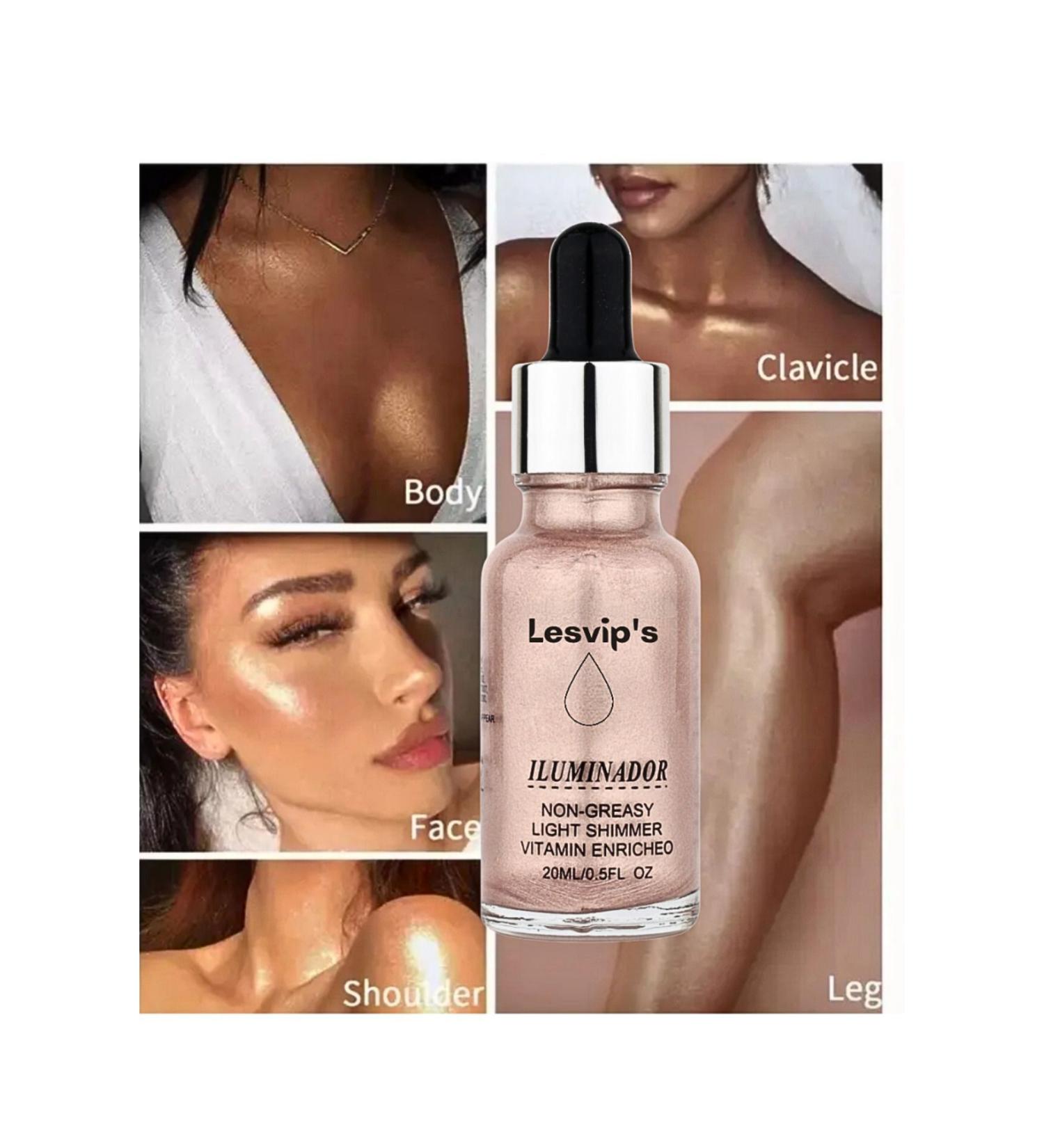 Lesvip's Liquid Highlighter Shiny Face & Body Illuminator - Buy Online on GoSupps.com
