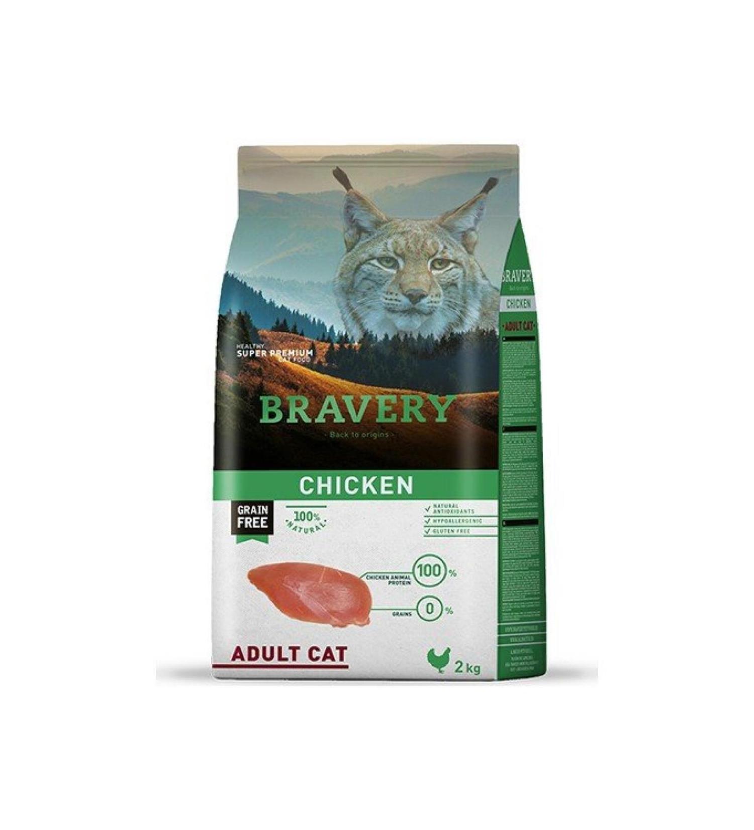 Bravery Cat Adult Chicken 2 Kg