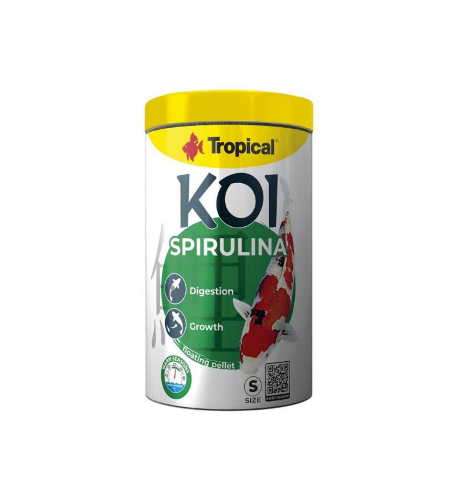 Tropical Koi Spirulina Pellet Size S 1000ml 320gr