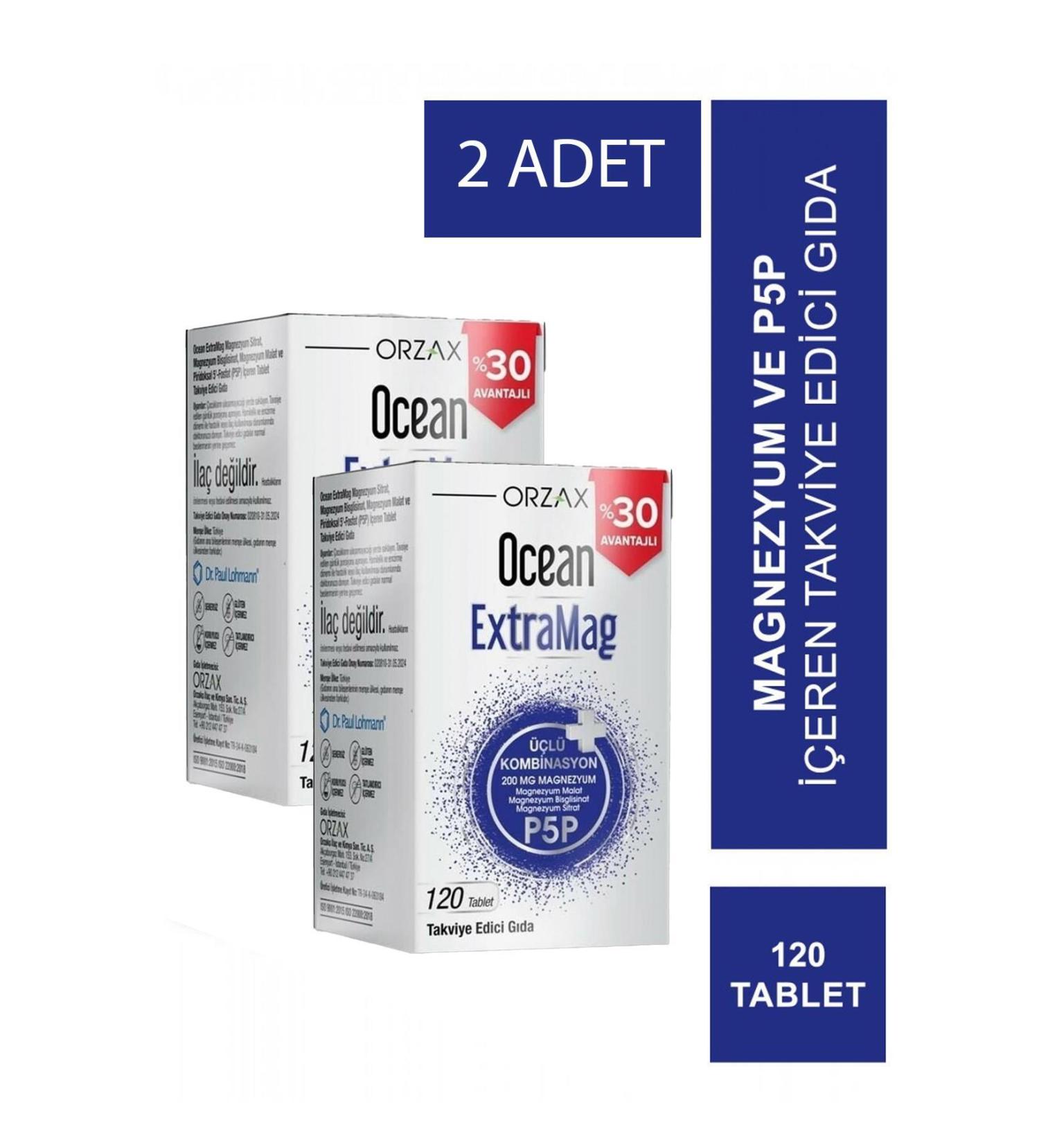 Ocean Extramag 120 Tablets 2 Pieces