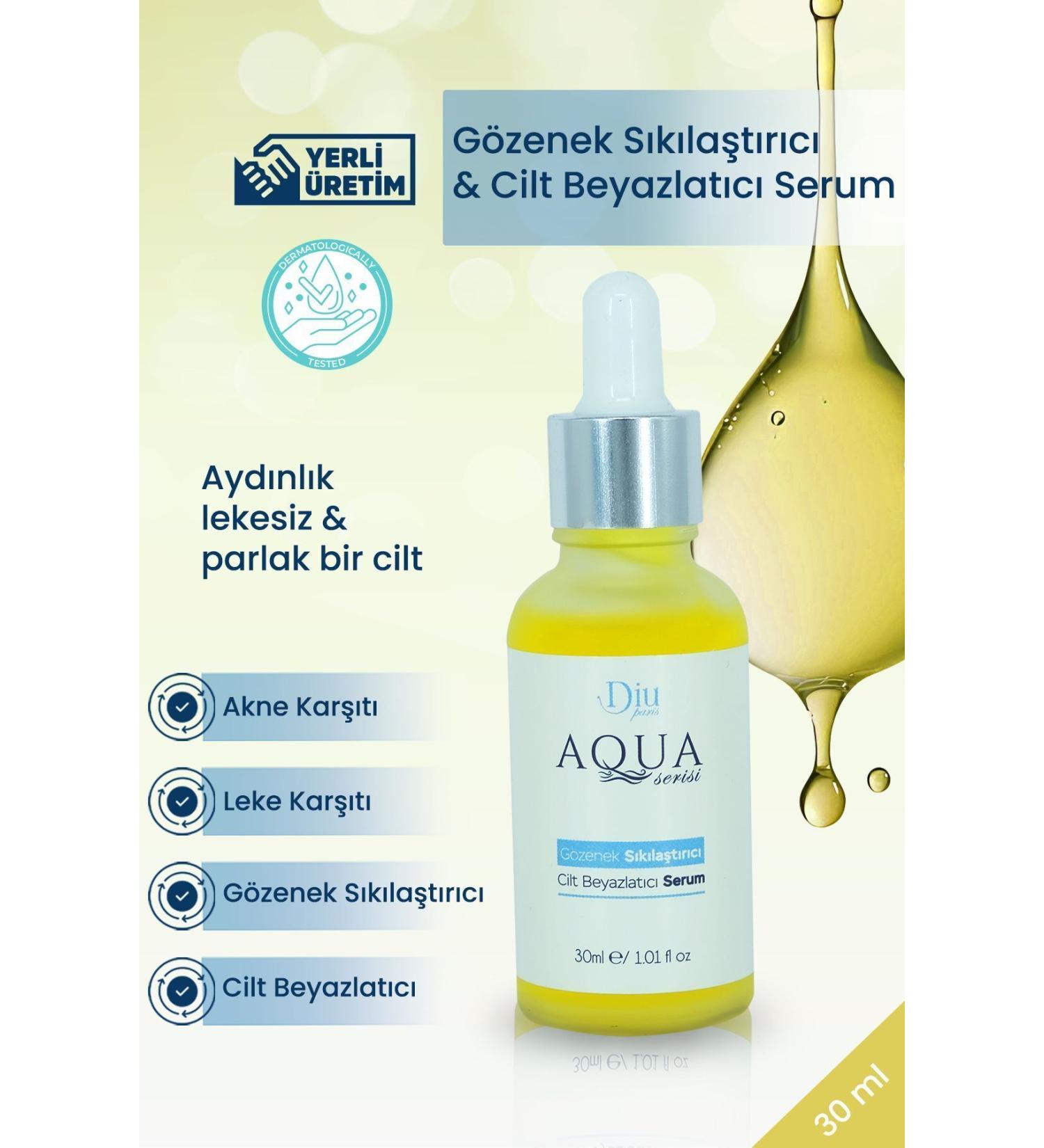 Aqua Skin Whitening Pore Tightening Skin Tone Equalizing Care Serum 30 ml - Buy Online on GoSupps.com