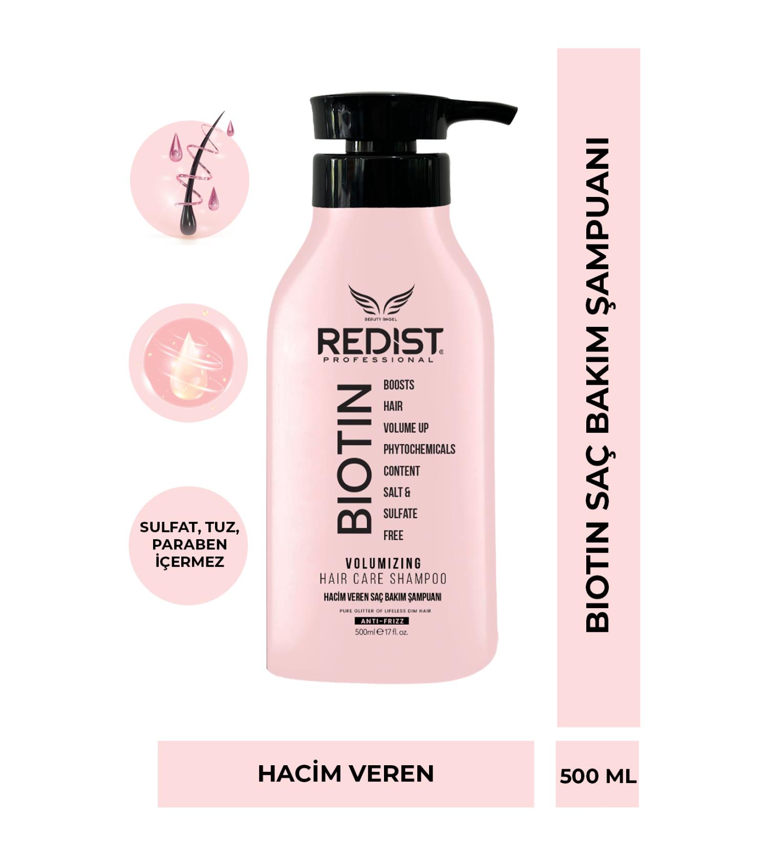 Redist Biotin Hair Care Shampoo Salt and Paraben Free 500 ml